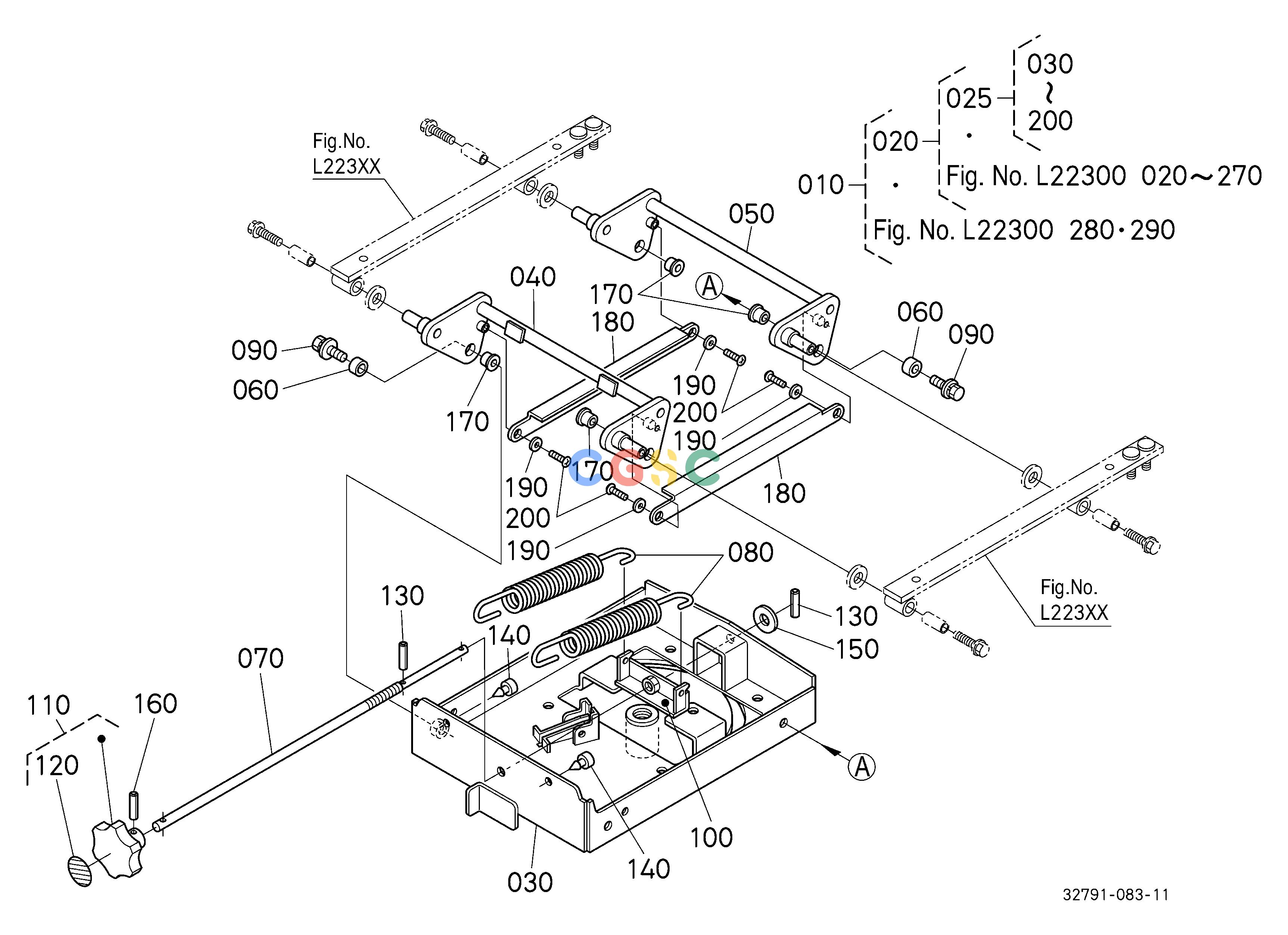 久保田零件查询L22200 SEAT SUSPENSION 1 [COMPONENT PARTS] HOOD/BONNETEPC Kubota online