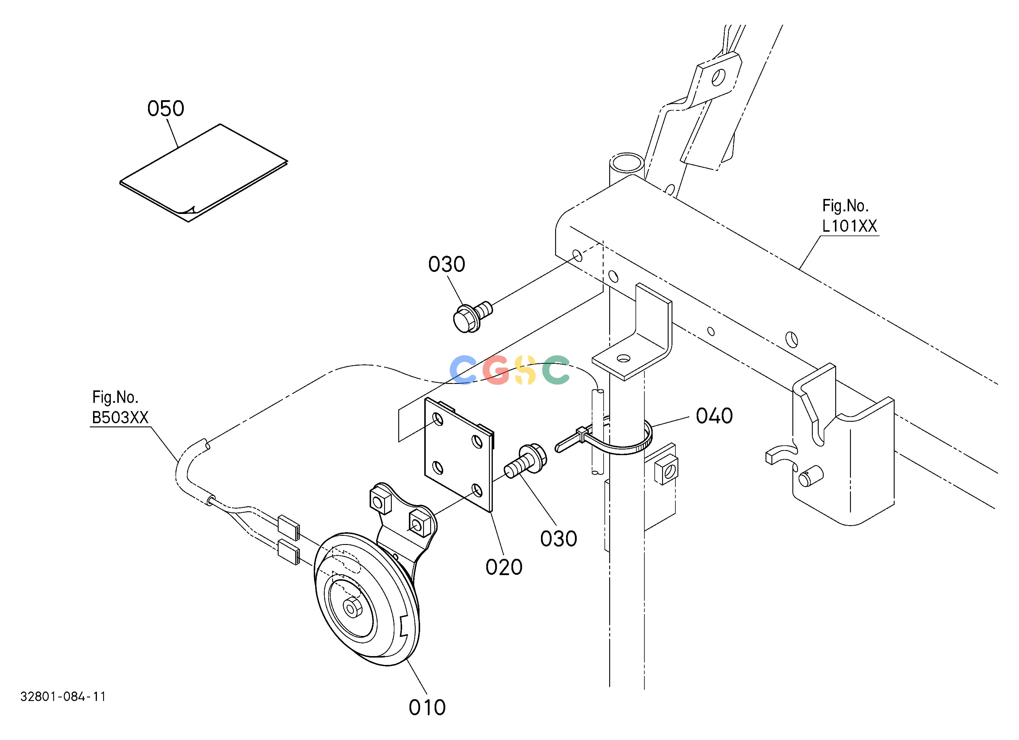 久保田零件查询T10600 HORN KIT (W/G No.L8043) [OPTION] OPTIONEPC Kubota online