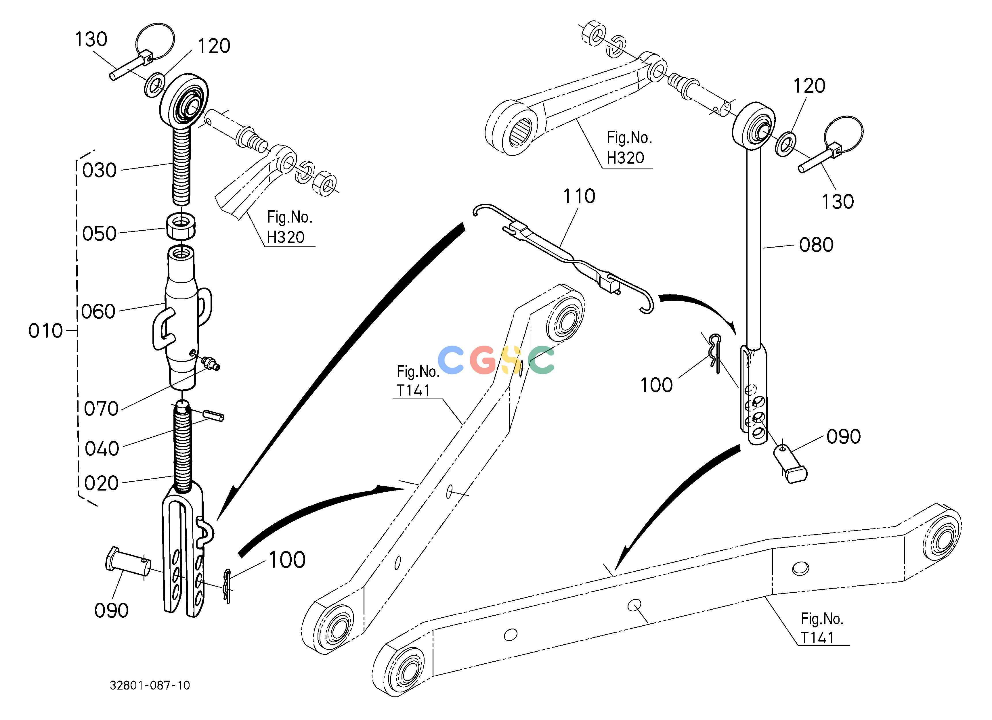 久保田零件查询T14200 3-POINT LINKAGE 2 (LIFT ROD) (W/G No.L3961) [OPTION] OPTIONEPC Kubota online