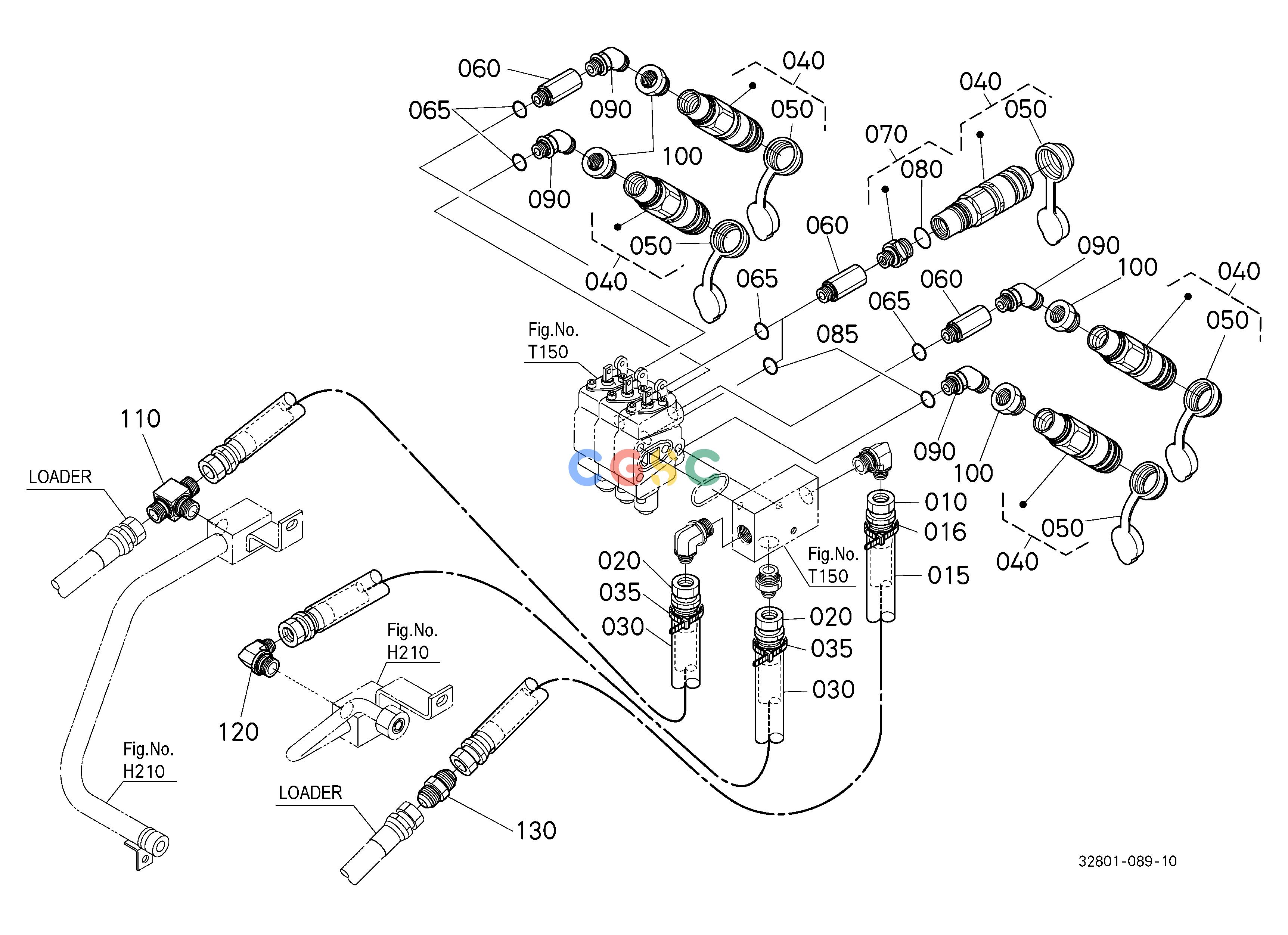久保田零件查询T15500 AUXILIARY CONTROL VALVE COUPLER (3RD) (W/G No.L9553) [OPTION] OPTIONEPC Kubota online