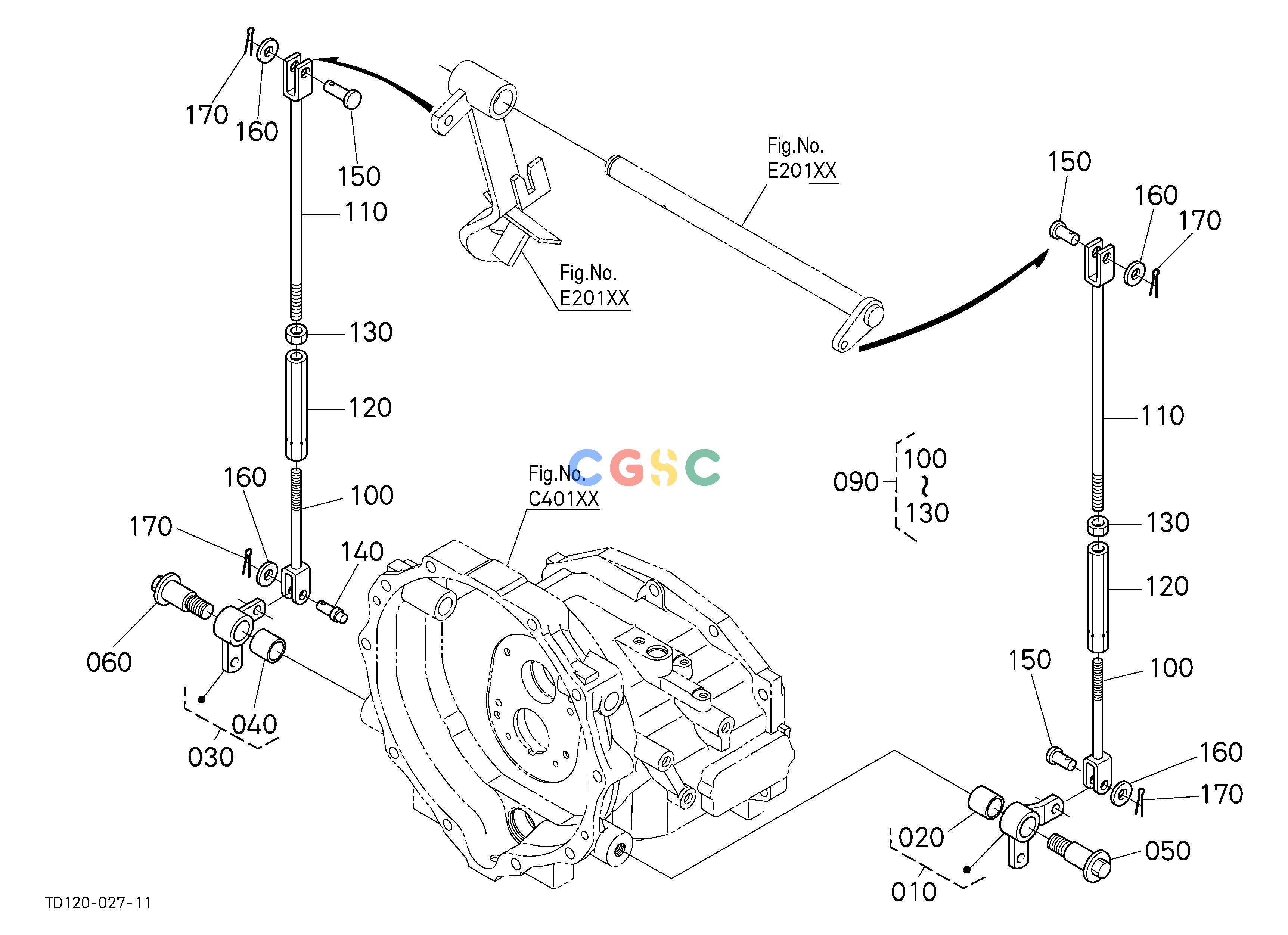 久保田零件查询E16501 BRAKE ROD 1 (BRAKE PEDAL) REAR AXLE/BRAKEEPC Kubota online