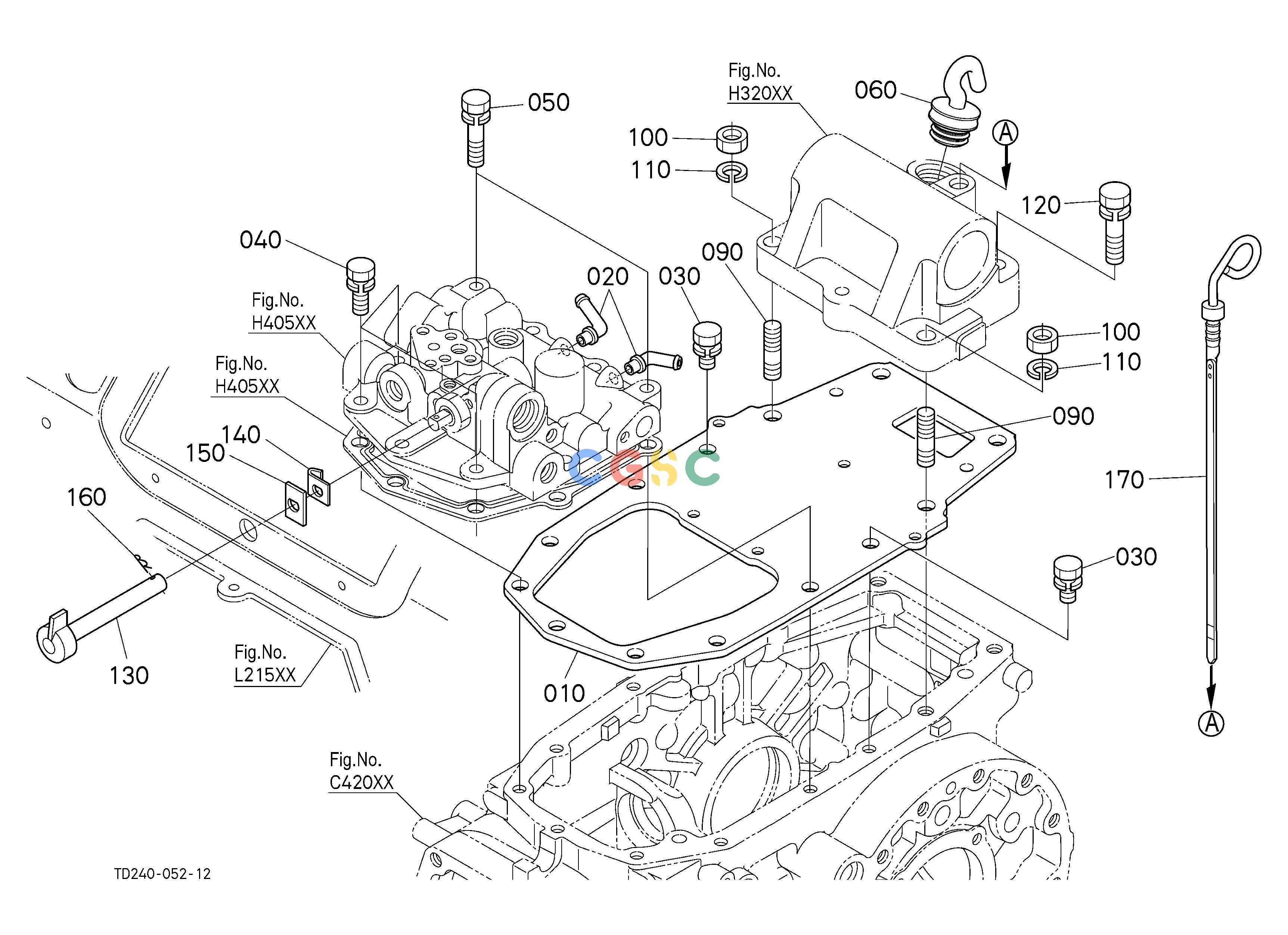 久保田零件查询H30501 TRANSMISSION CASE COVER HYDRAULIC SYSTEMEPC Kubota online