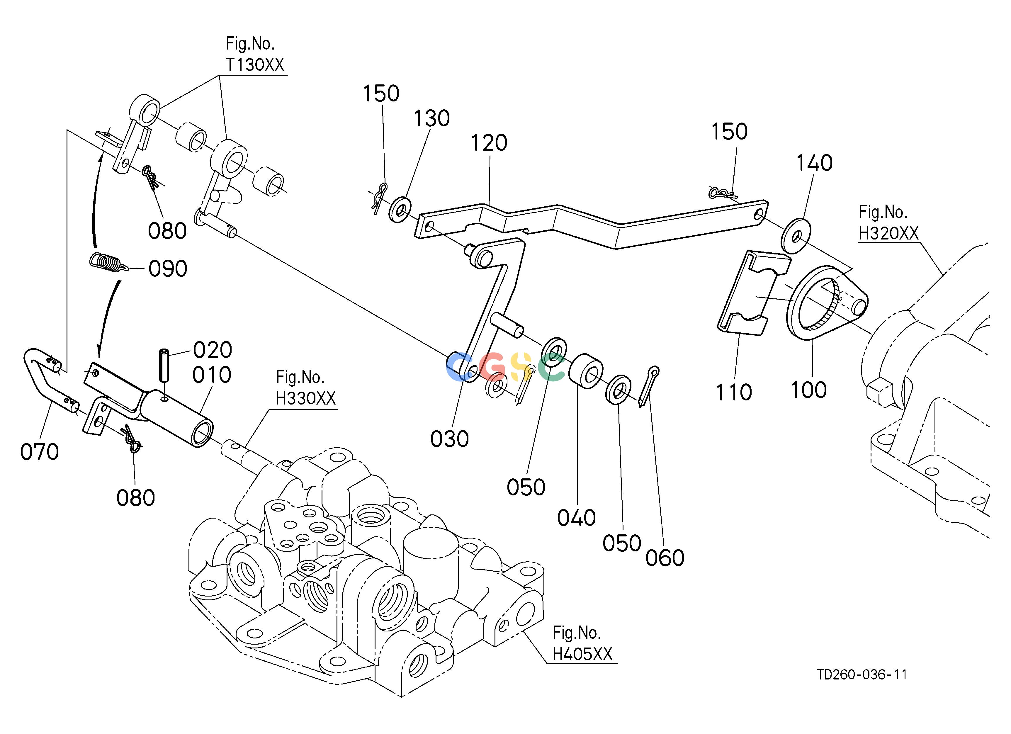 久保田零件查询T13301 POSITION CONTROL LINK (WITH DRAFT) (W/G No.L8374) [OPTION] OPTIONEPC Kubota online