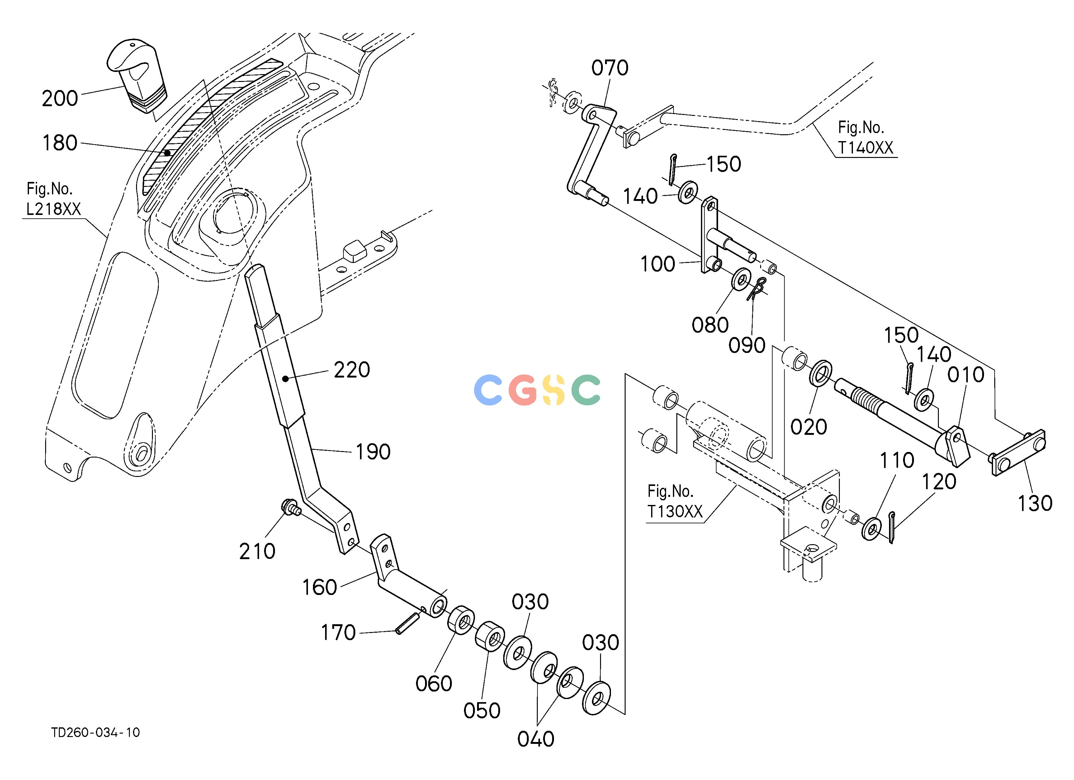 久保田零件查询T13501 DRAFT CONTROL LEVER (WITH DRAFT) (W/G No.L8374) [OPTION] OPTIONEPC Kubota online