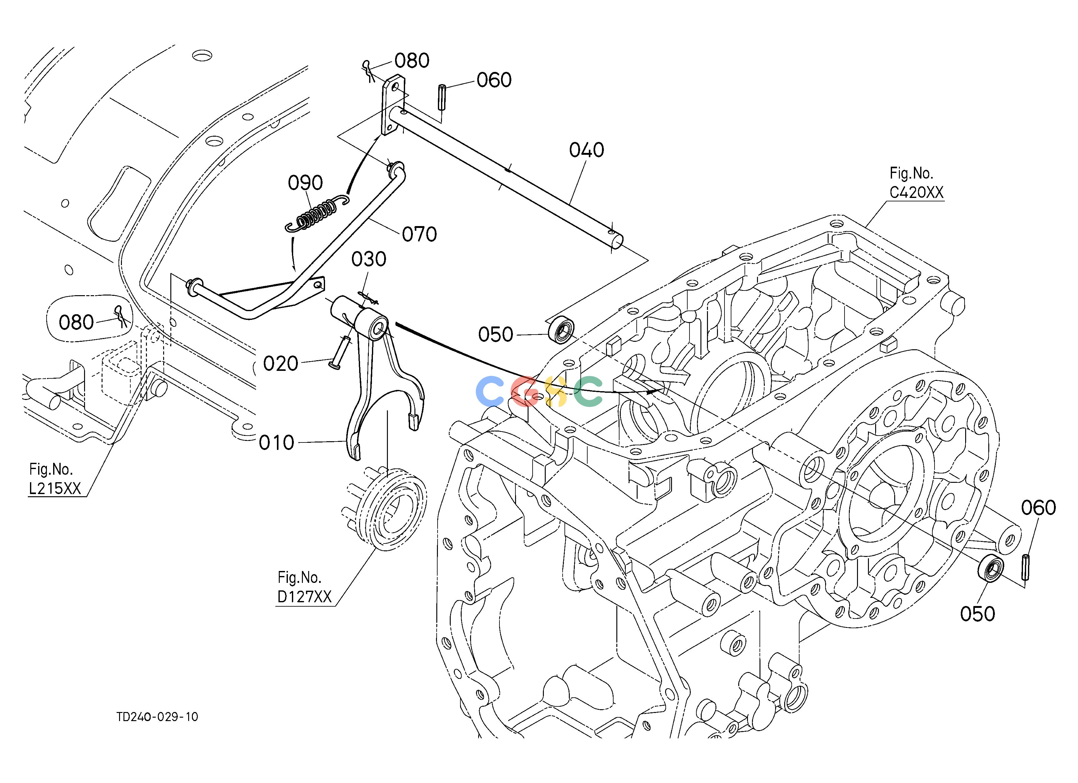 久保田零件查询D22502 DIFFERENTIAL LOCK SHIFT FORK SPEED CHANGE SHIFT FORK /SHIFT LEVEREPC Kubota online