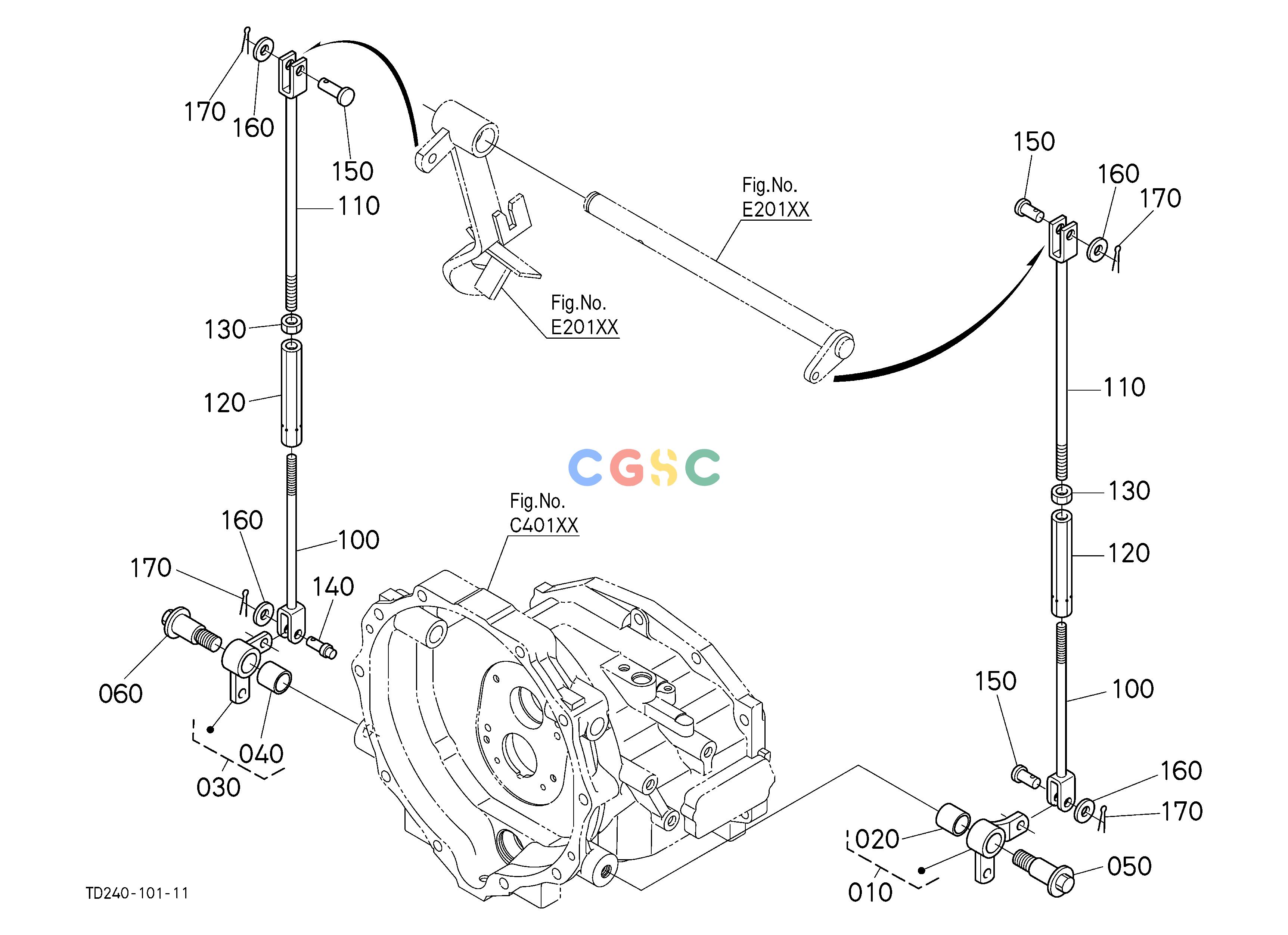 久保田零件查询E16502 BRAKE ROD 1 (BRAKE PEDAL) REAR AXLE/BRAKEEPC Kubota online