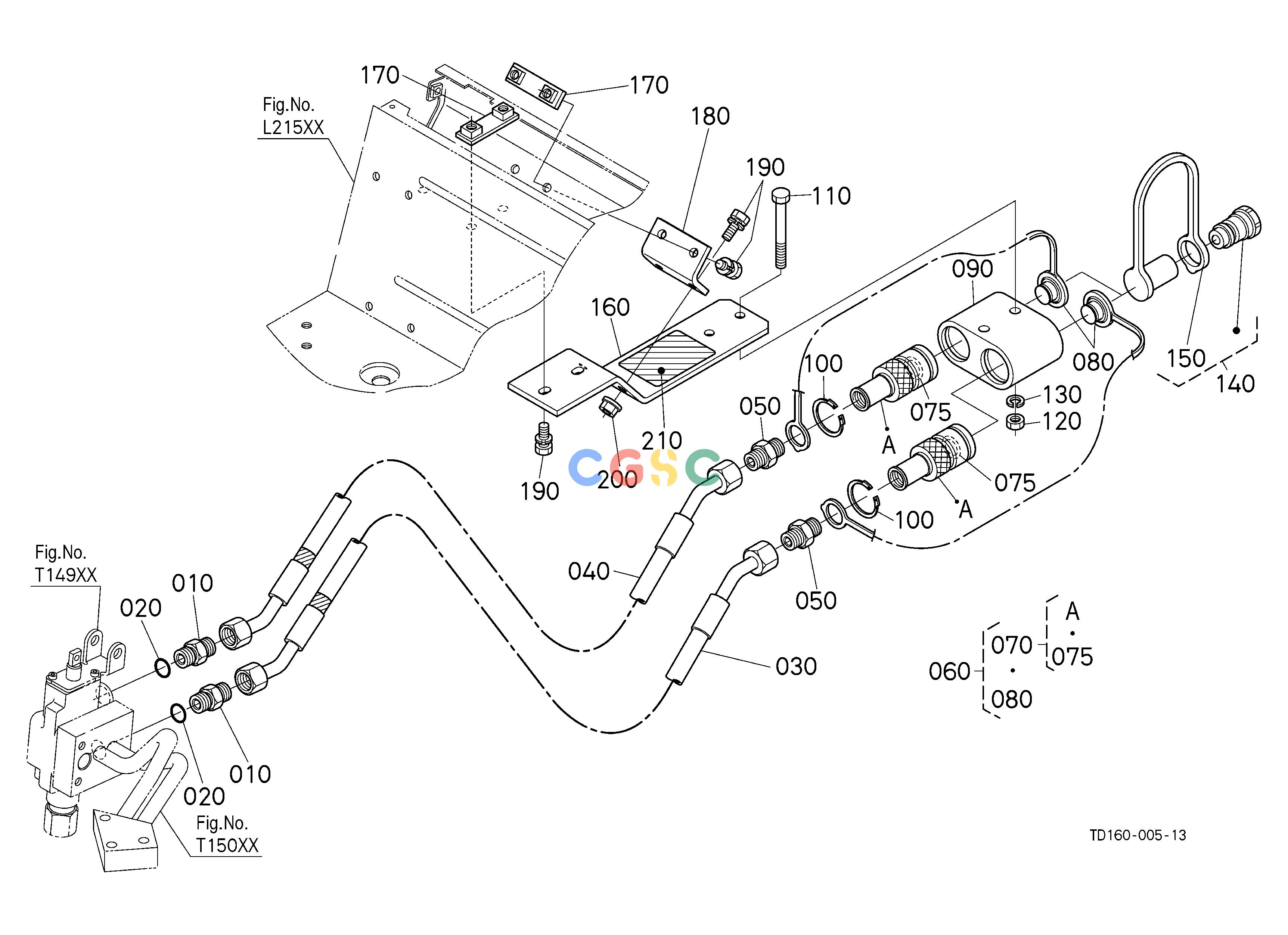 久保田零件查询T15502 AUXILIARY CONTROL VALVE COUPLER (1ST) (W/G No.L8335) [OPTION] OPTIONEPC Kubota online