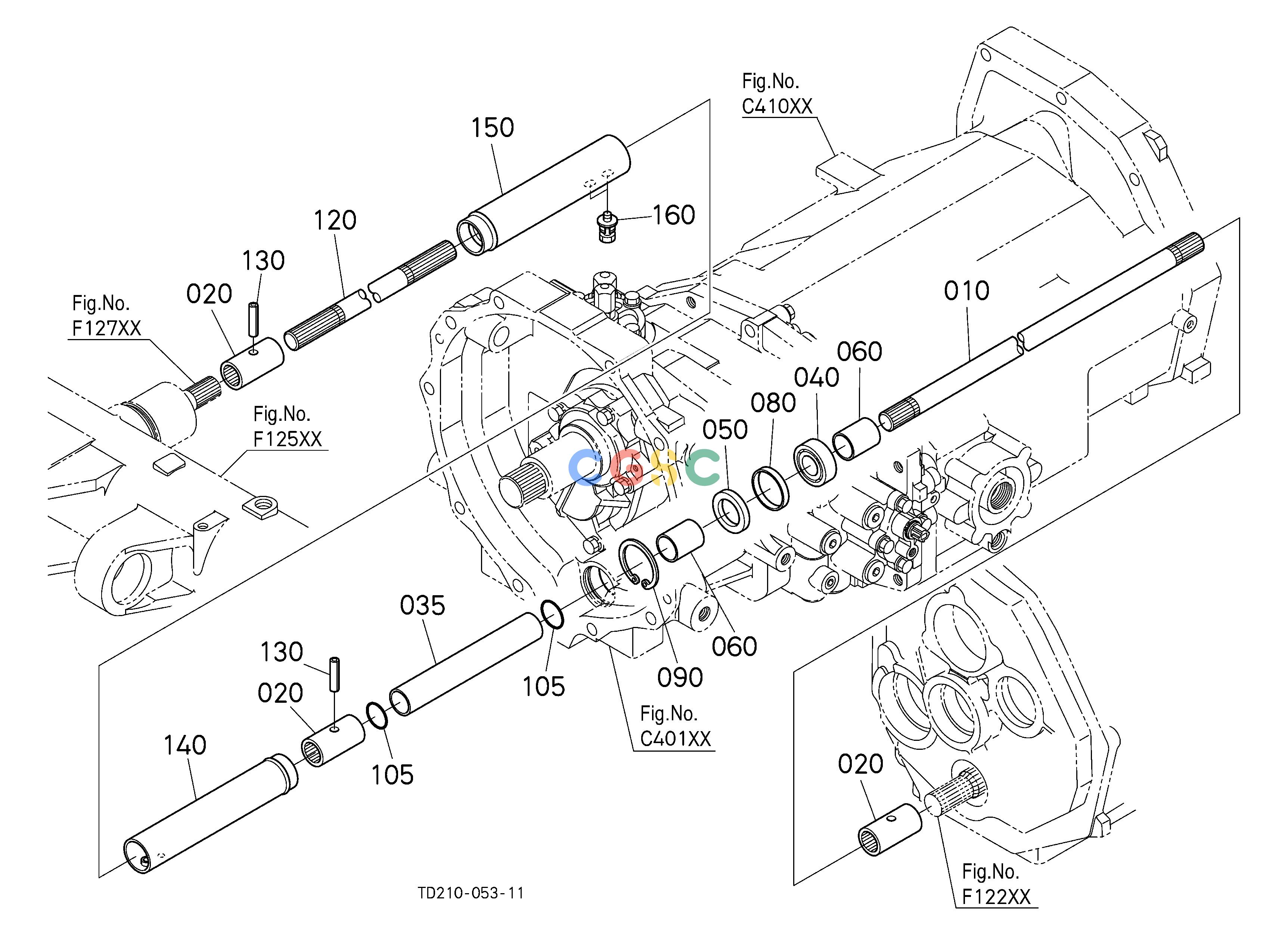 久保田零件查询F12000 FRONT PROPELLER SHAFT FRONT AXLE/CHASSISEPC Kubota online