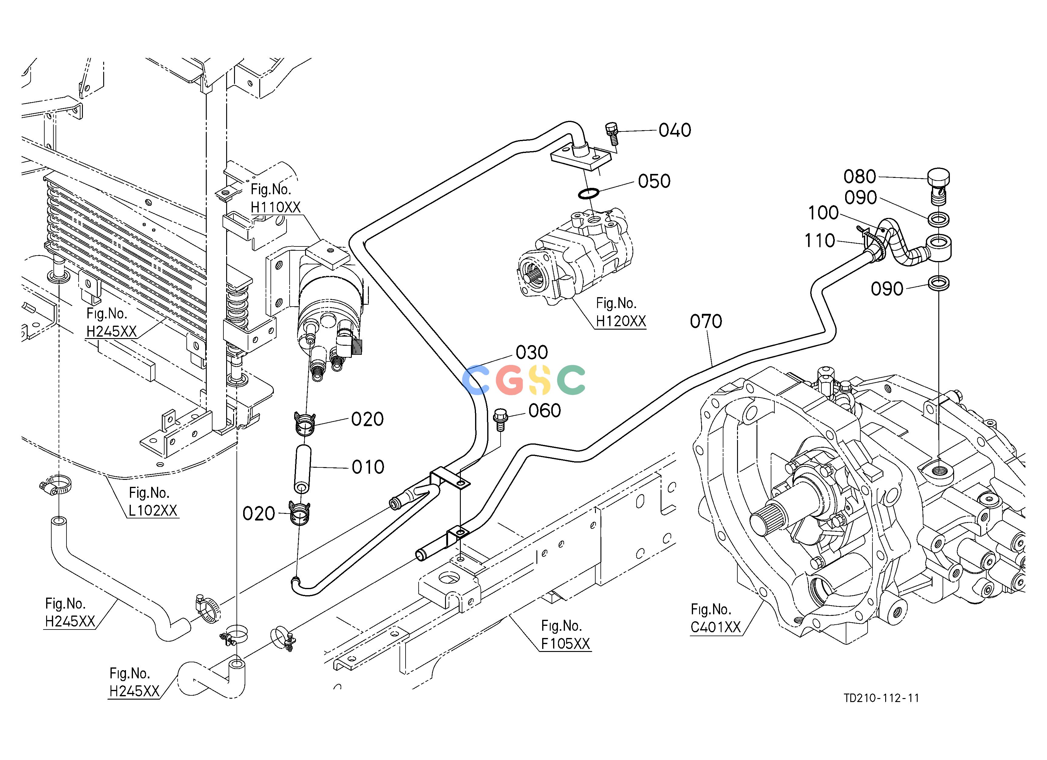 久保田零件查询H24702 OIL COOLER RETURN PIPE [NEW] ## S.No.>=73744 S.No.;>=73744 HYDRAULIC SYSTEMEPC Kubota online