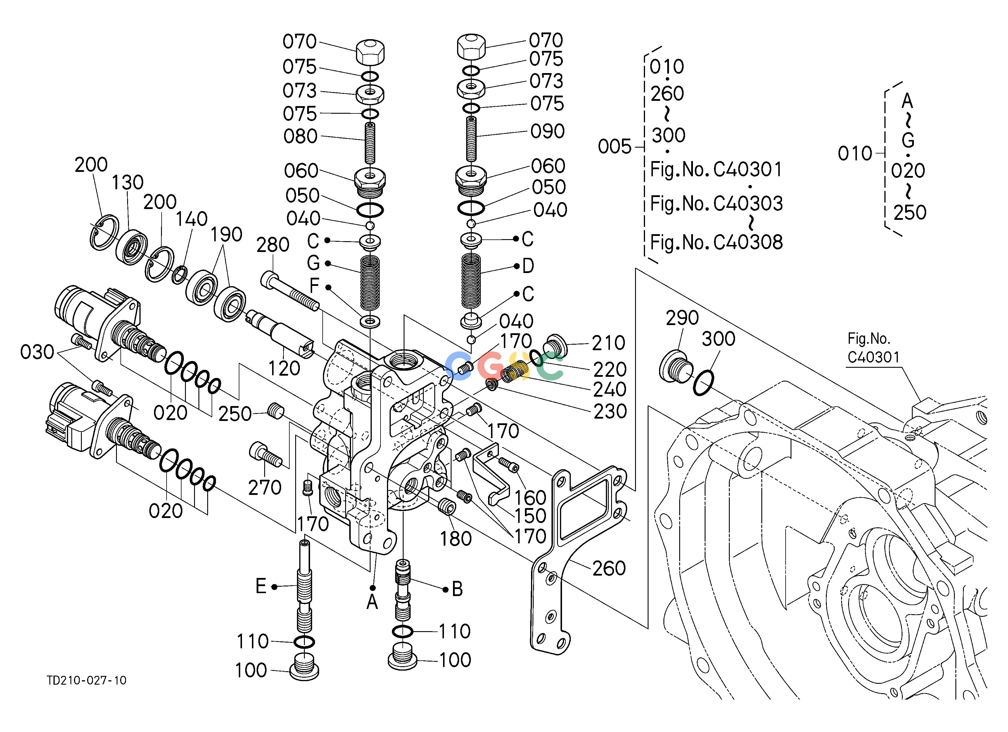 久保田零件查询C40302 HST(SERVO REGULATOR) [COMPONENT PARTS] CLUTCH/TRANSMISSIONEPC Kubota online