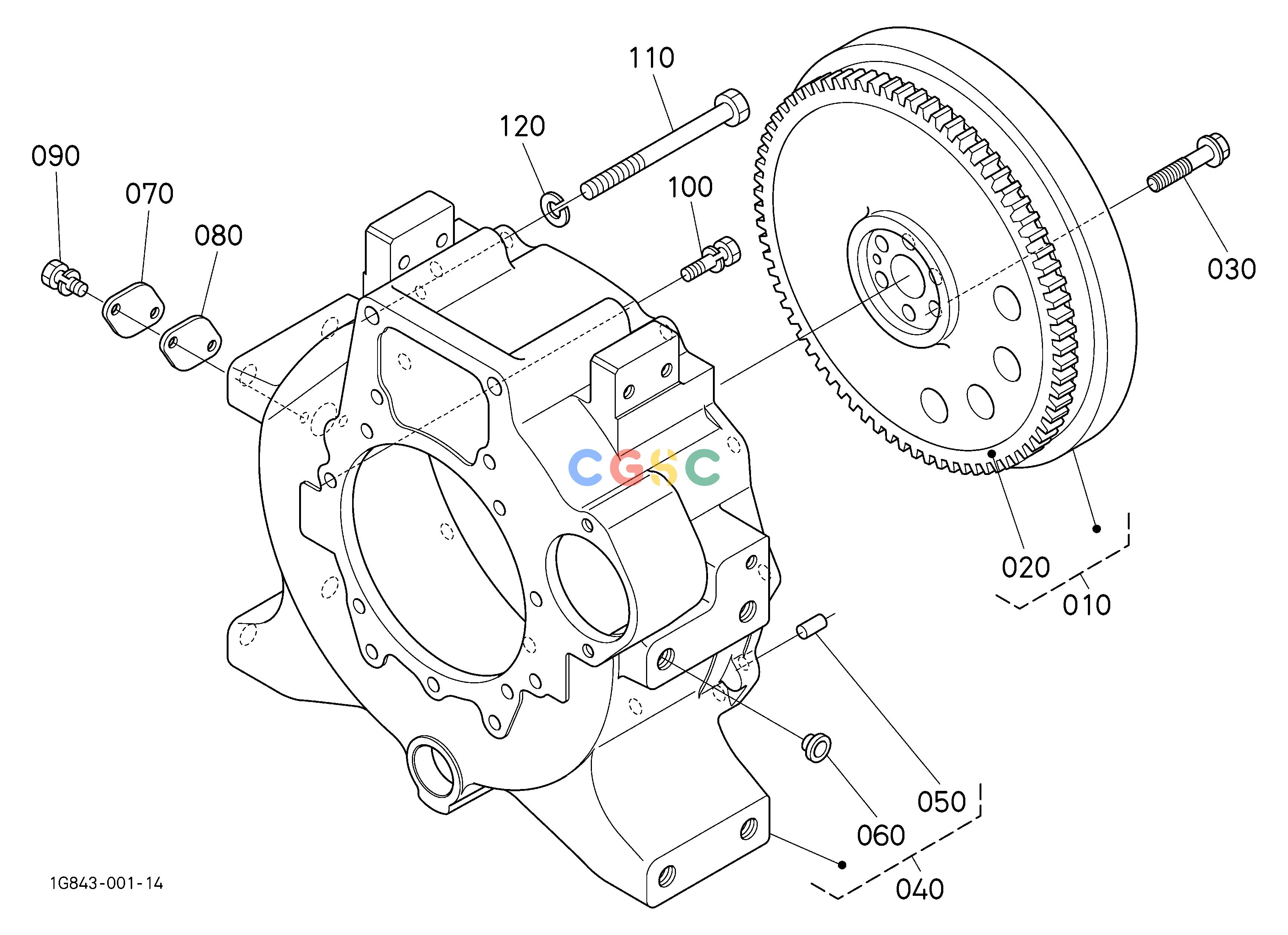 久保田零件查询010302 FLYWHEEL ENGINEEPC Kubota online