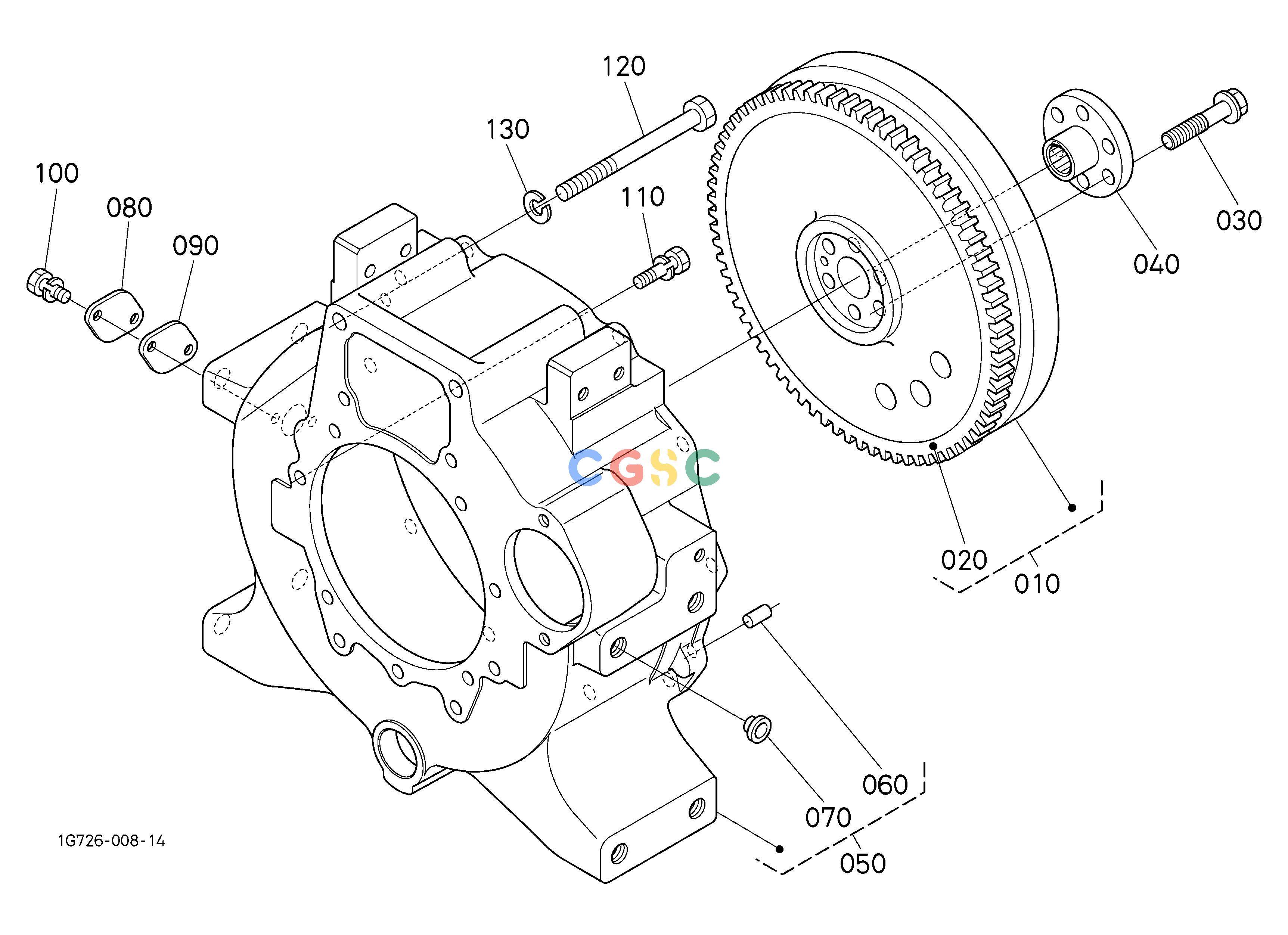 久保田零件查询010303 FLYWHEEL ENGINEEPC Kubota online