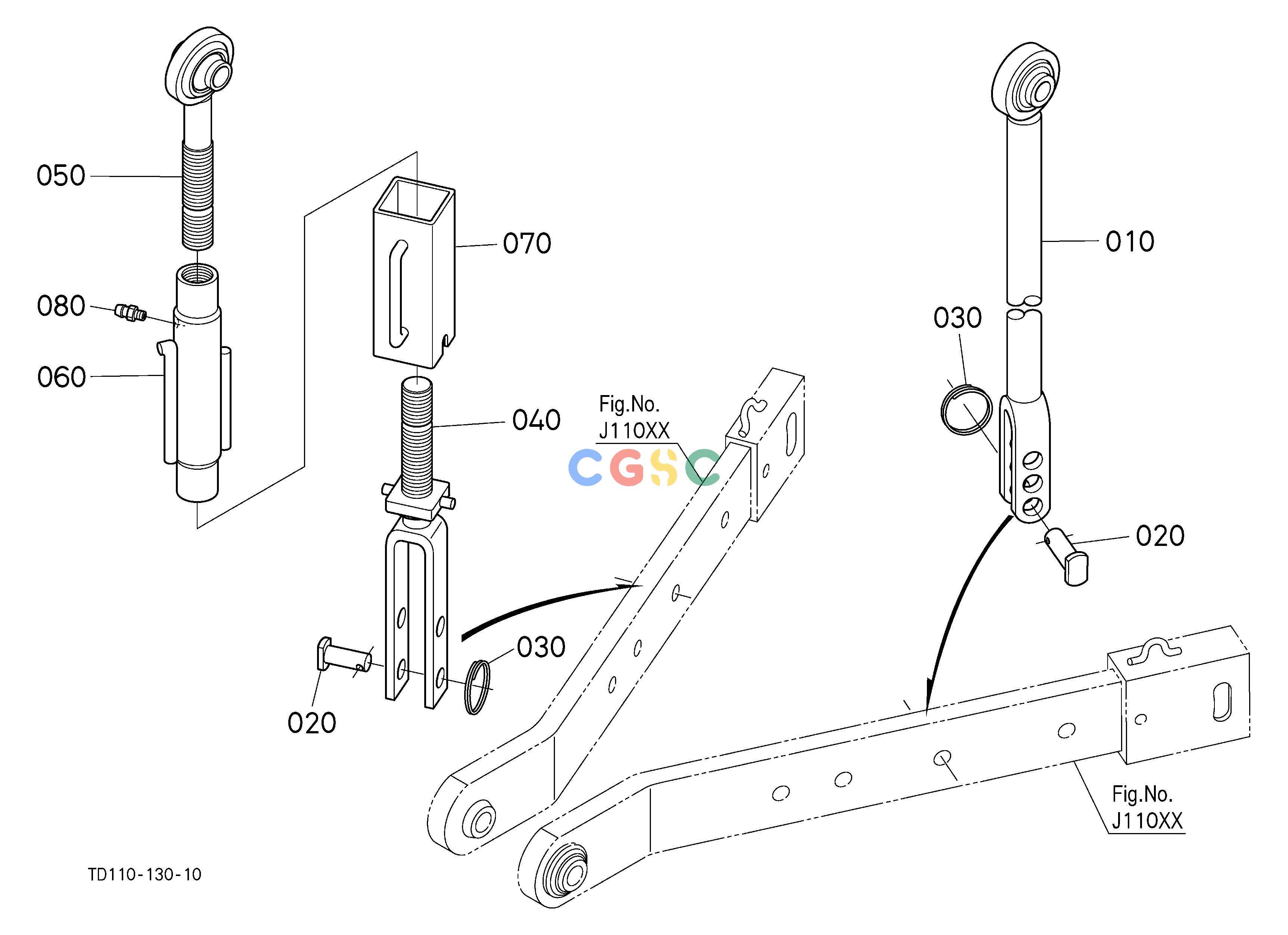 久保田零件查询J11500 LIFT ROD 3-POINT LINKAGE/DRAWBAR/HITCHEPC Kubota online