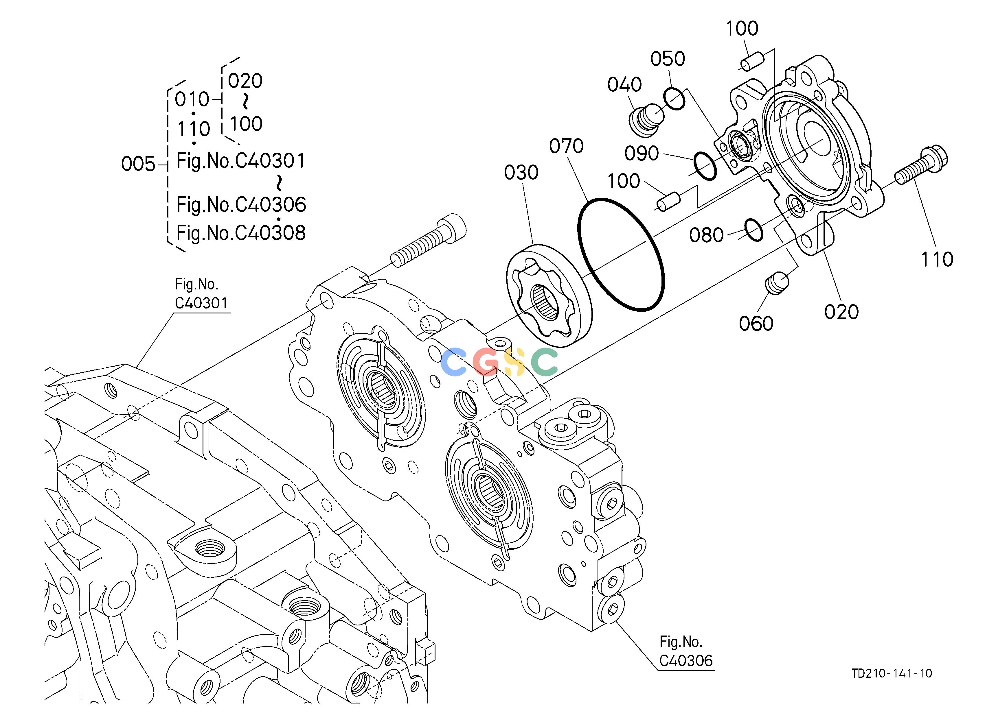 久保田零件查询C40307 HST (CHARGE PUMP) [COMPONENT PARTS] CLUTCH/TRANSMISSIONEPC Kubota online