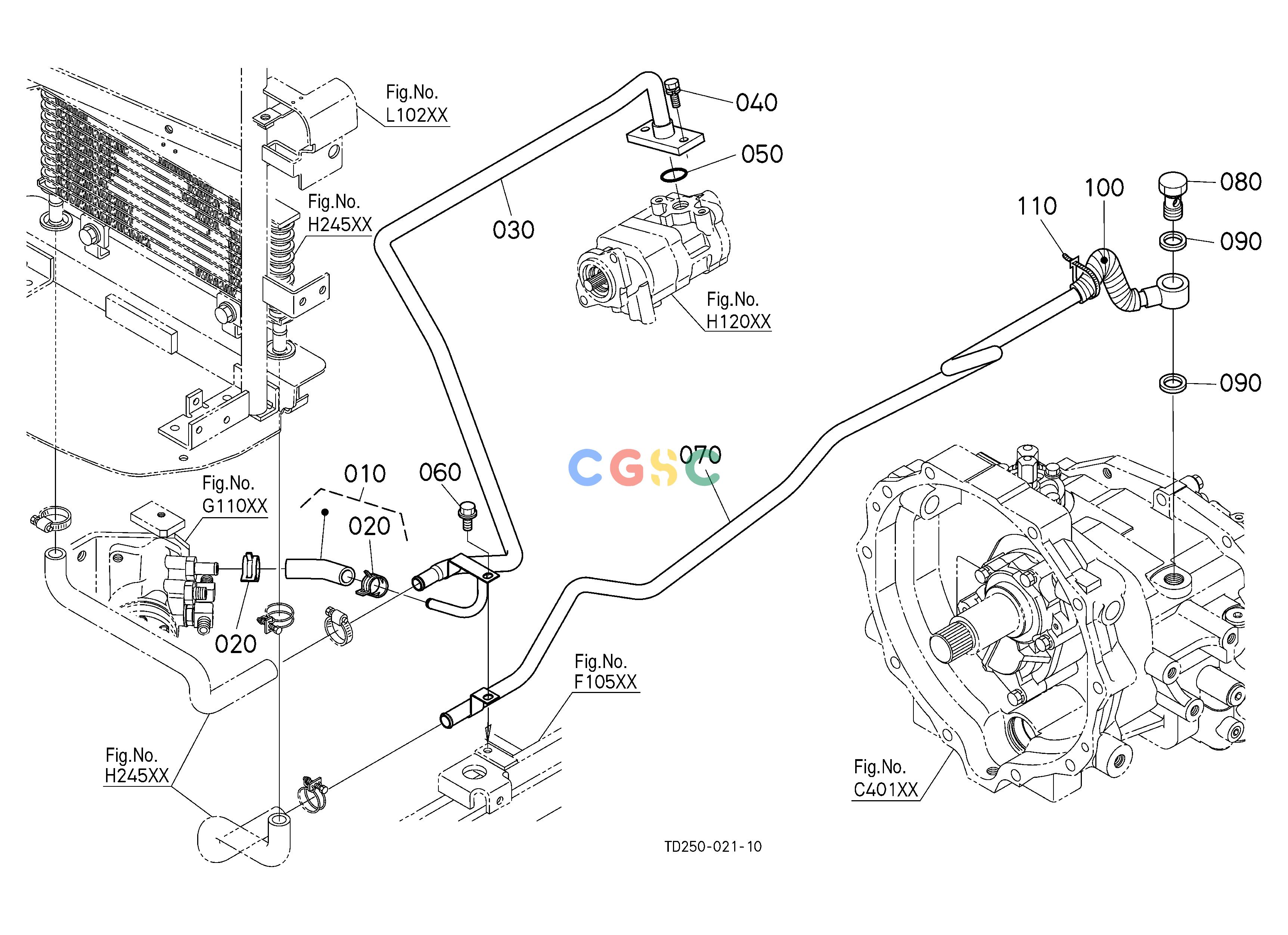 久保田零件查询H24701 OIL COOLER RETURN PIPE [OLD] ## S.No.<=73178 S.No.;<=73178 HYDRAULIC SYSTEMEPC Kubota online