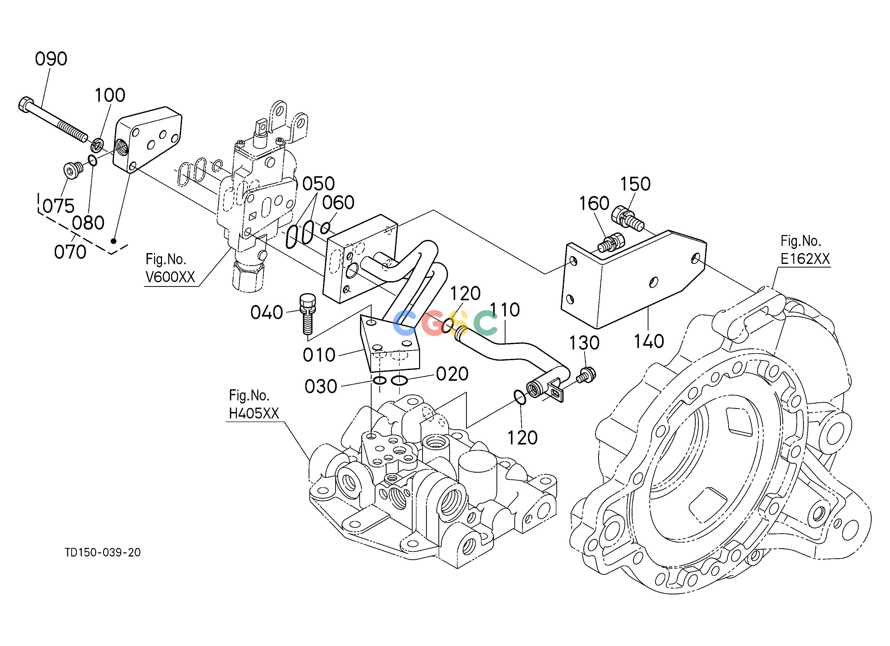 久保田零件查询V62000 AUXILIARY CONTROL VALVE BASE (W/G No.L8335) [A] [OPTION] OPTIONEPC Kubota online