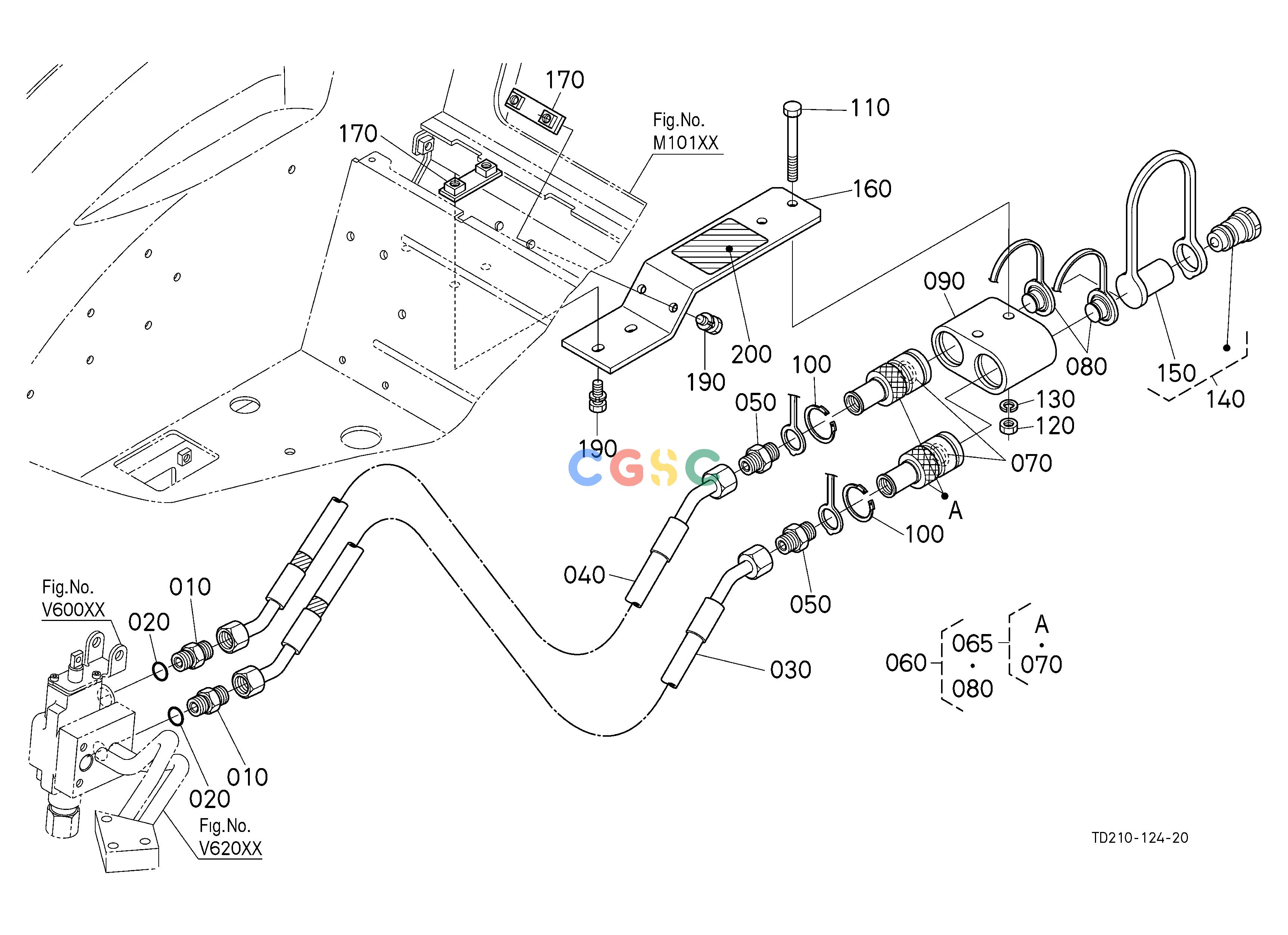 久保田零件查询V62501 AUXILIARY CONTROL VALVE COUPLER (1ST) (W/G No.L8346A) [A] ## [OPTION] OPTIONEPC Kubota online