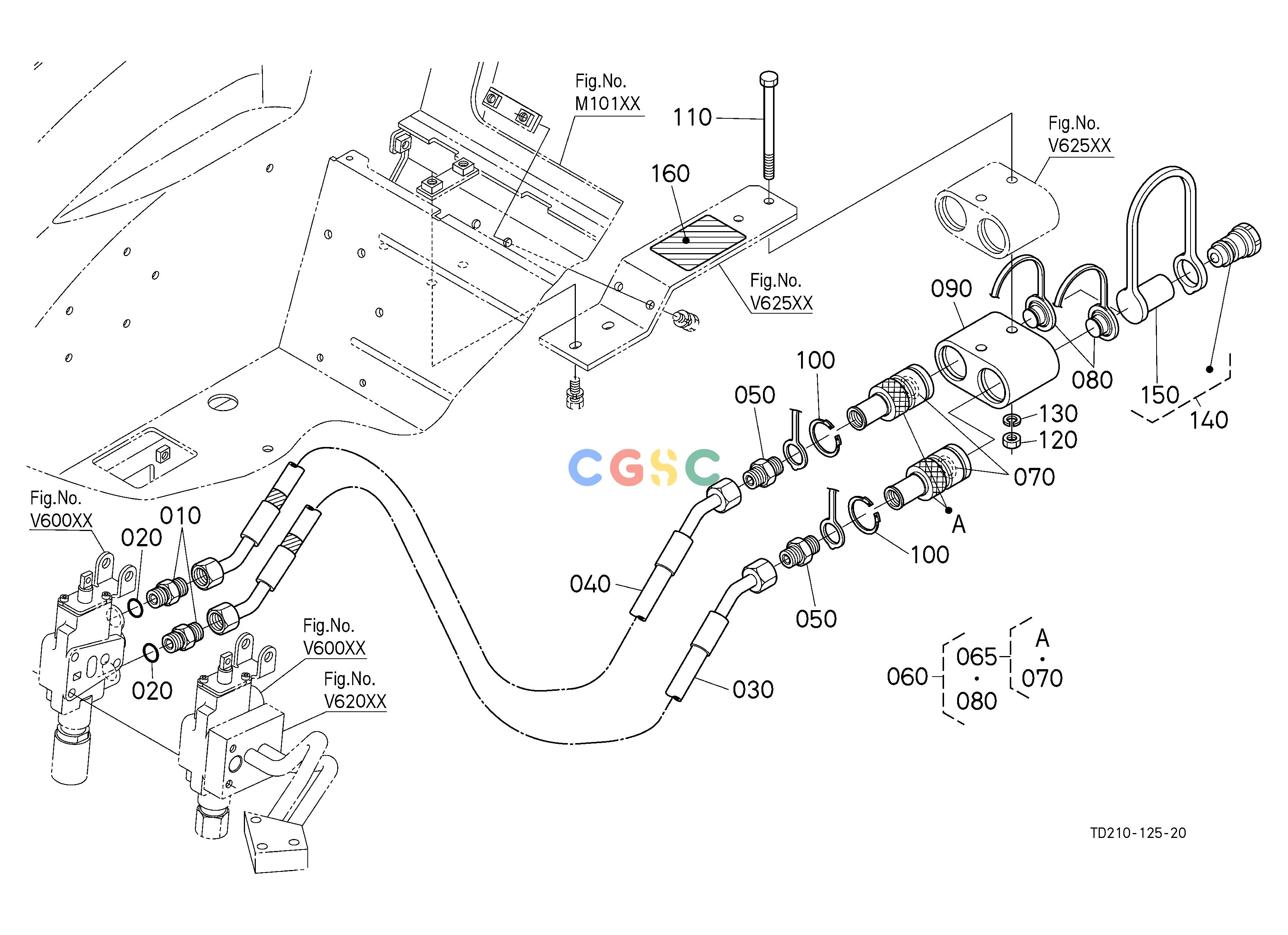 久保田零件查询V62503 AUXILIARY CONTROL VALVE COUPLER (2ND) (W/G No.L8347) [A] ## [OPTION] OPTIONEPC Kubota online