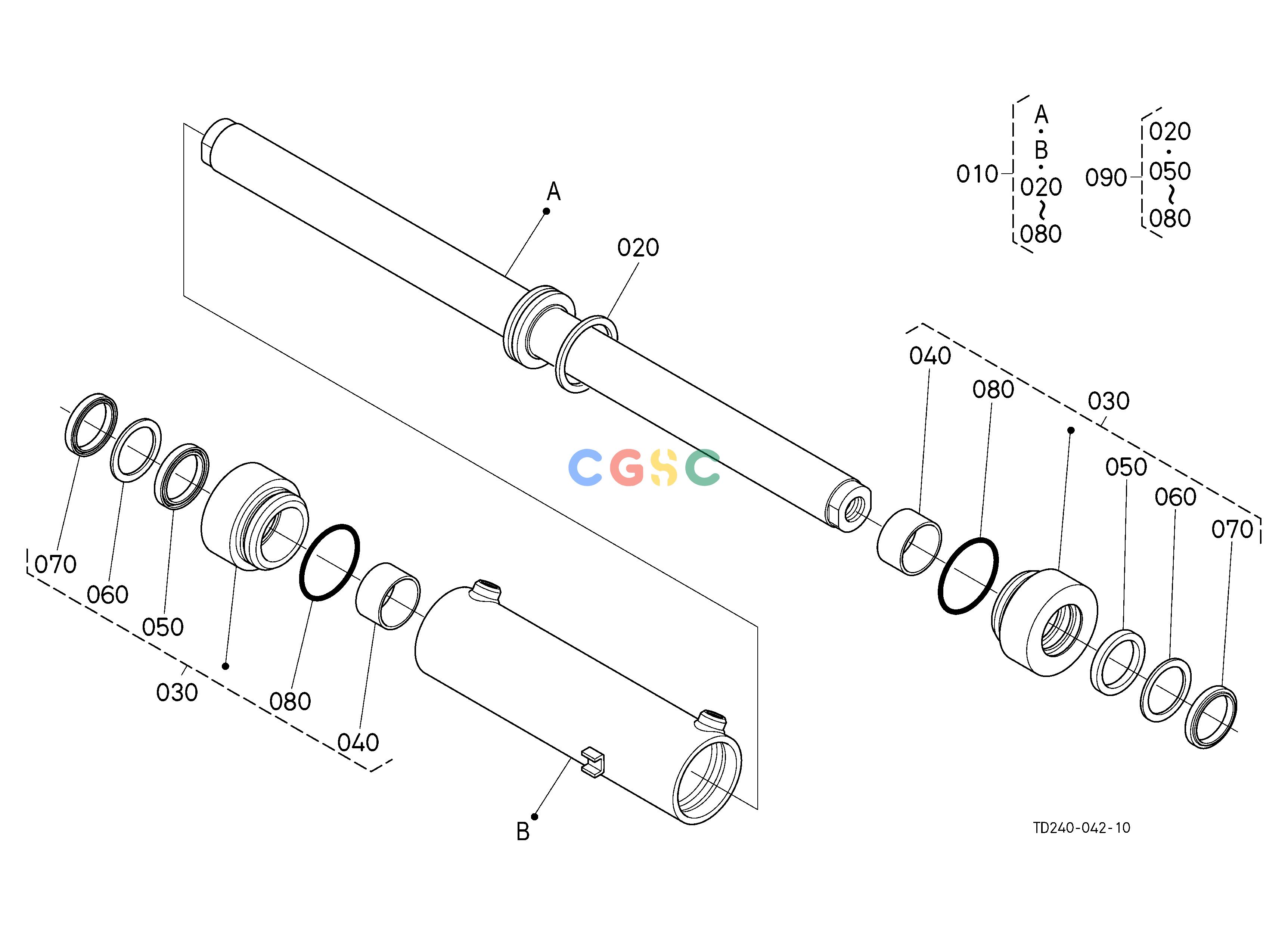 久保田零件查询G18502 STEERING CYLINDER [COMPONENT PARTS] HYDRAULIC SYSTEMEPC Kubota online