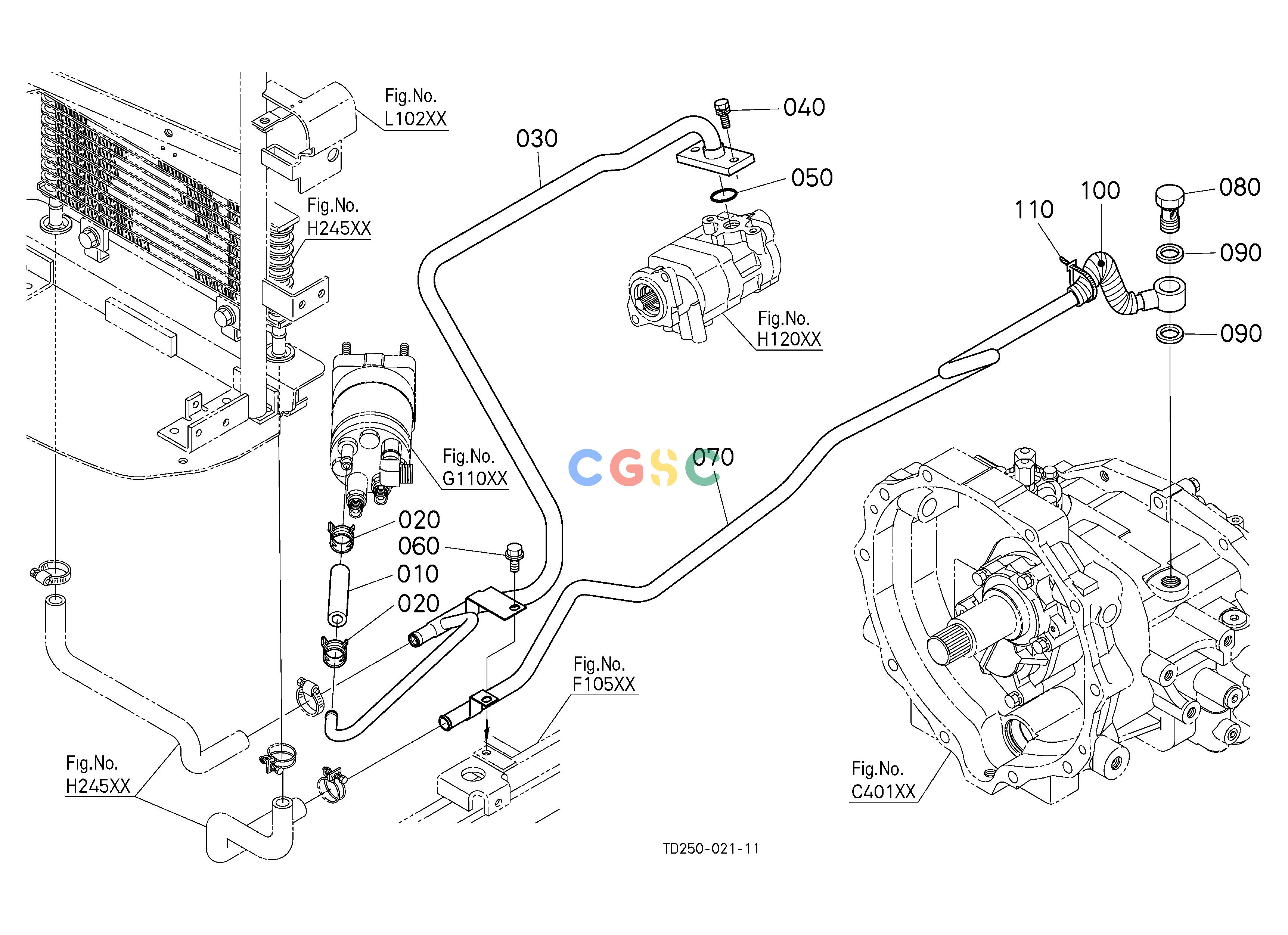 久保田零件查询H24702 OIL COOLER RETURN PIPE [NEW] ## S.No.>=72562 S.No.;>=72562 HYDRAULIC SYSTEMEPC Kubota online