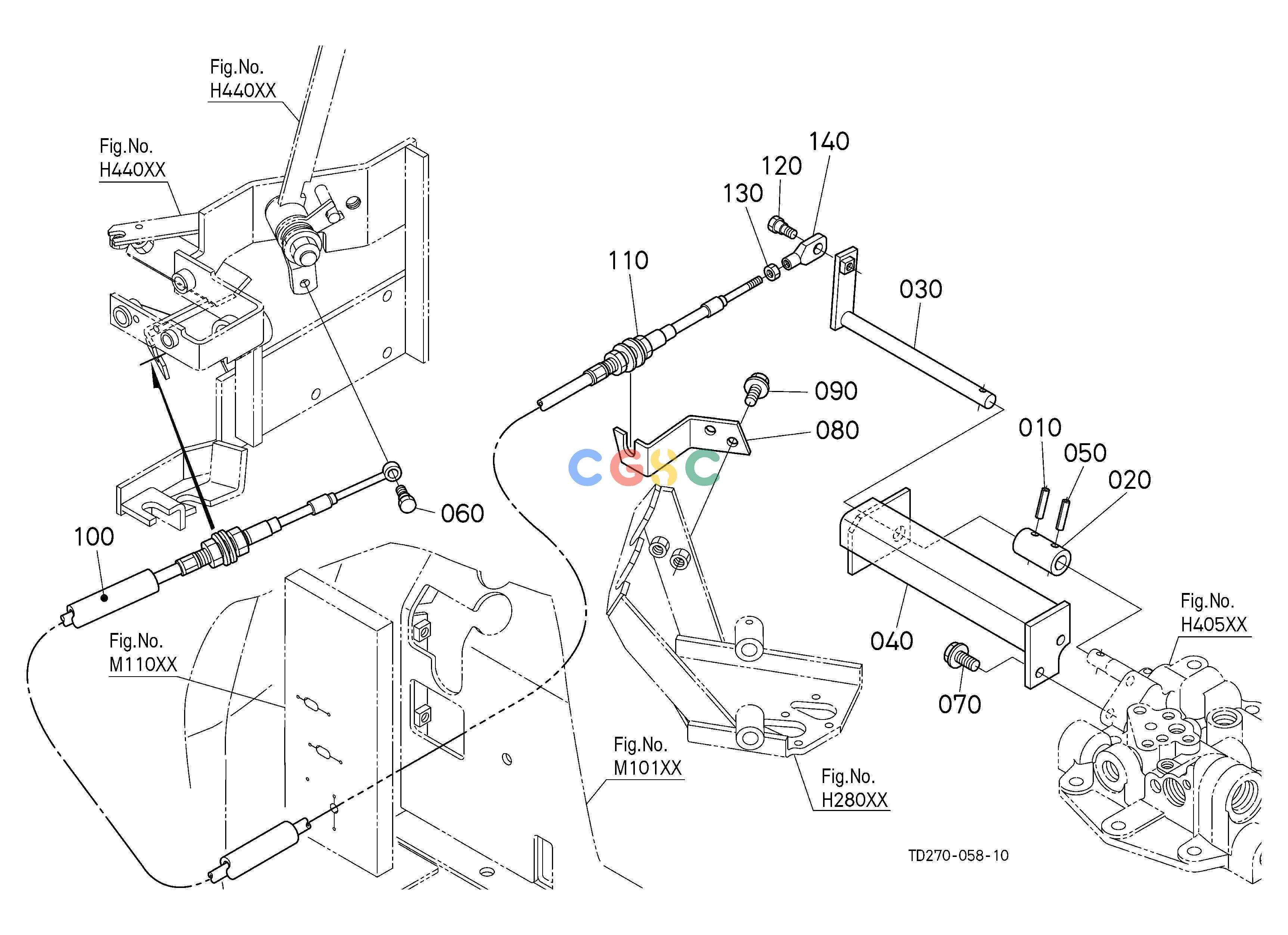 久保田零件查询H45002 POSITION CONTROL LINK HYDRAULIC SYSTEMEPC Kubota online