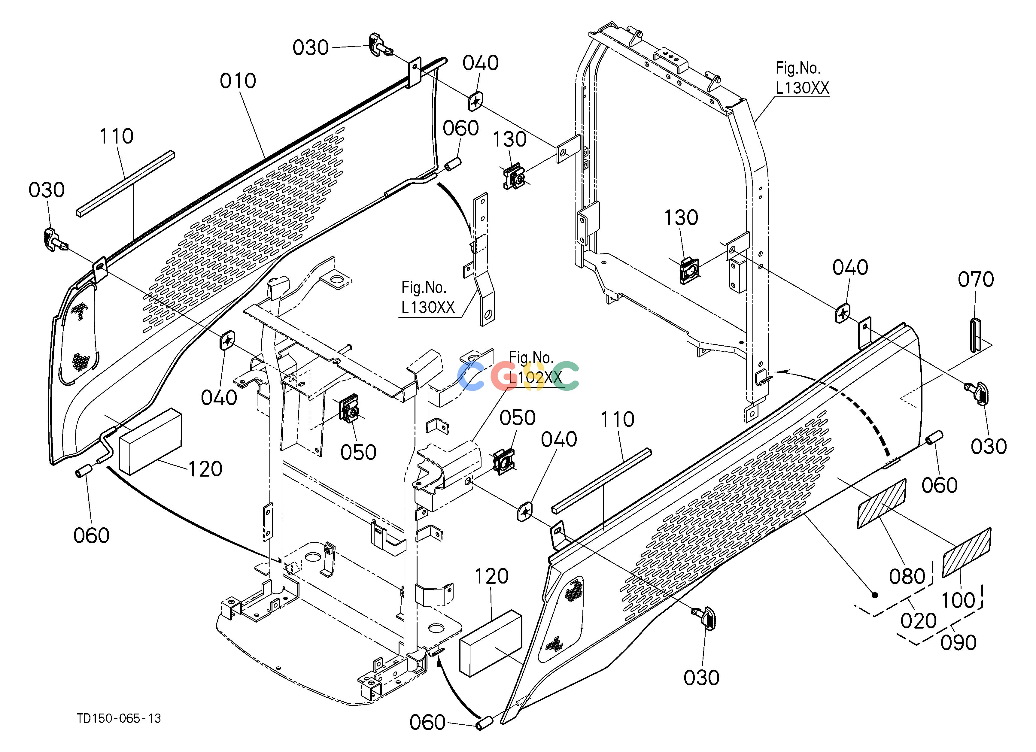 久保田零件查询L11504 SIDE COVER LOWER [CA] HOOD/BONNETEPC Kubota online