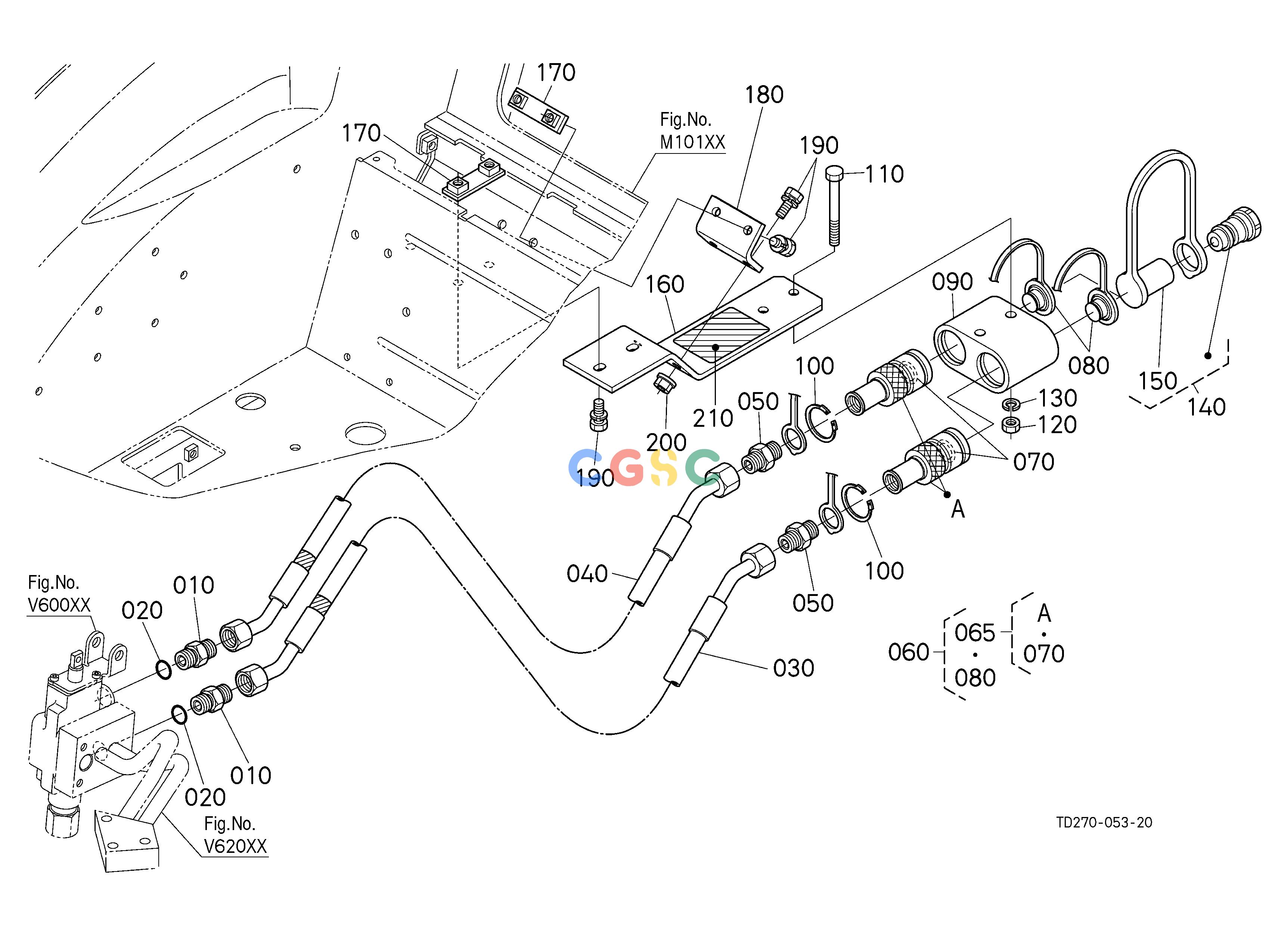 久保田零件查询V62502 AUXILIARY CONTROL VALVE COUPLER (1ST) (W/G No.L8346A) [A] ## [OPTION] OPTIONEPC Kubota online
