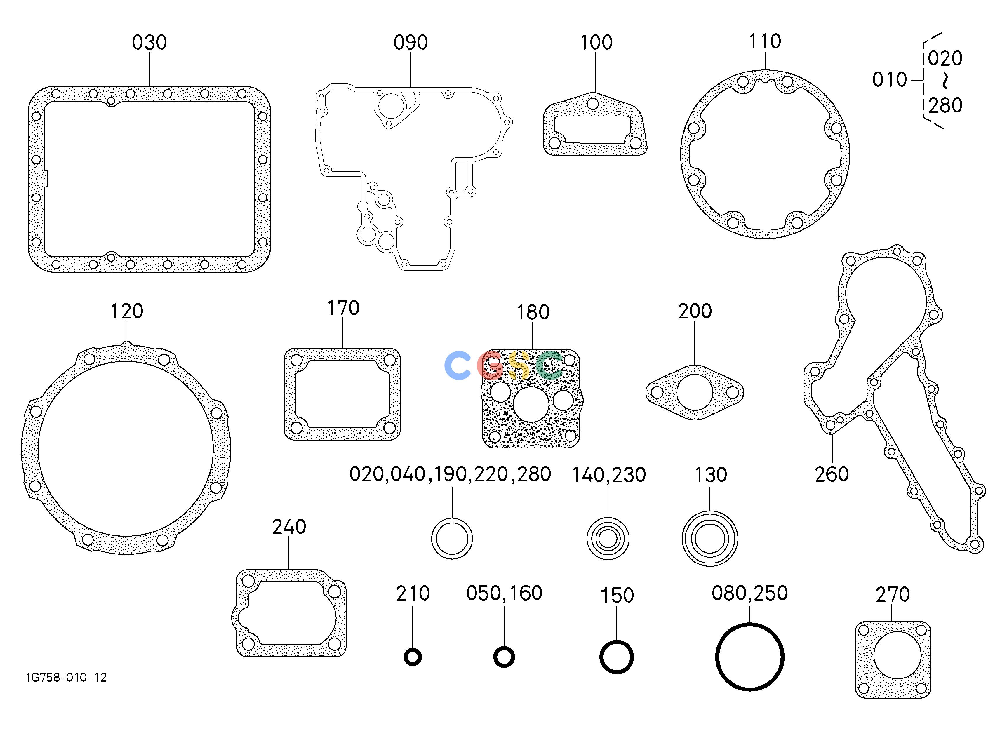 久保田零件查询090200 LOWER GASKET KIT [OLD] ## S.No.;<=AC1157 ENGINEEPC Kubota online
