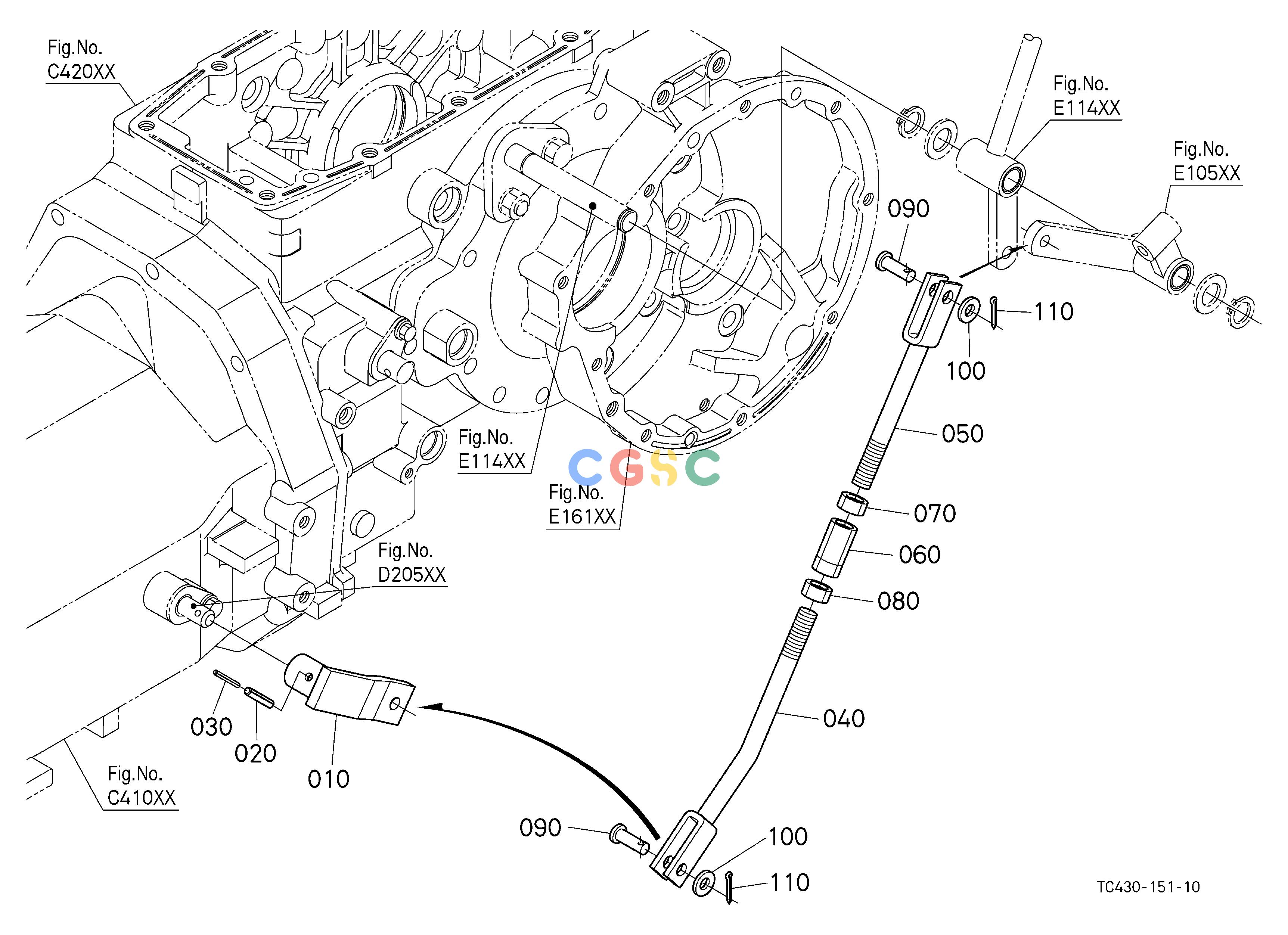 久保田零件查询E11300 SHUTTLE SHIFT ROD SPEED CHANGE SHIFT FORK /SHIFT LEVEREPC Kubota online