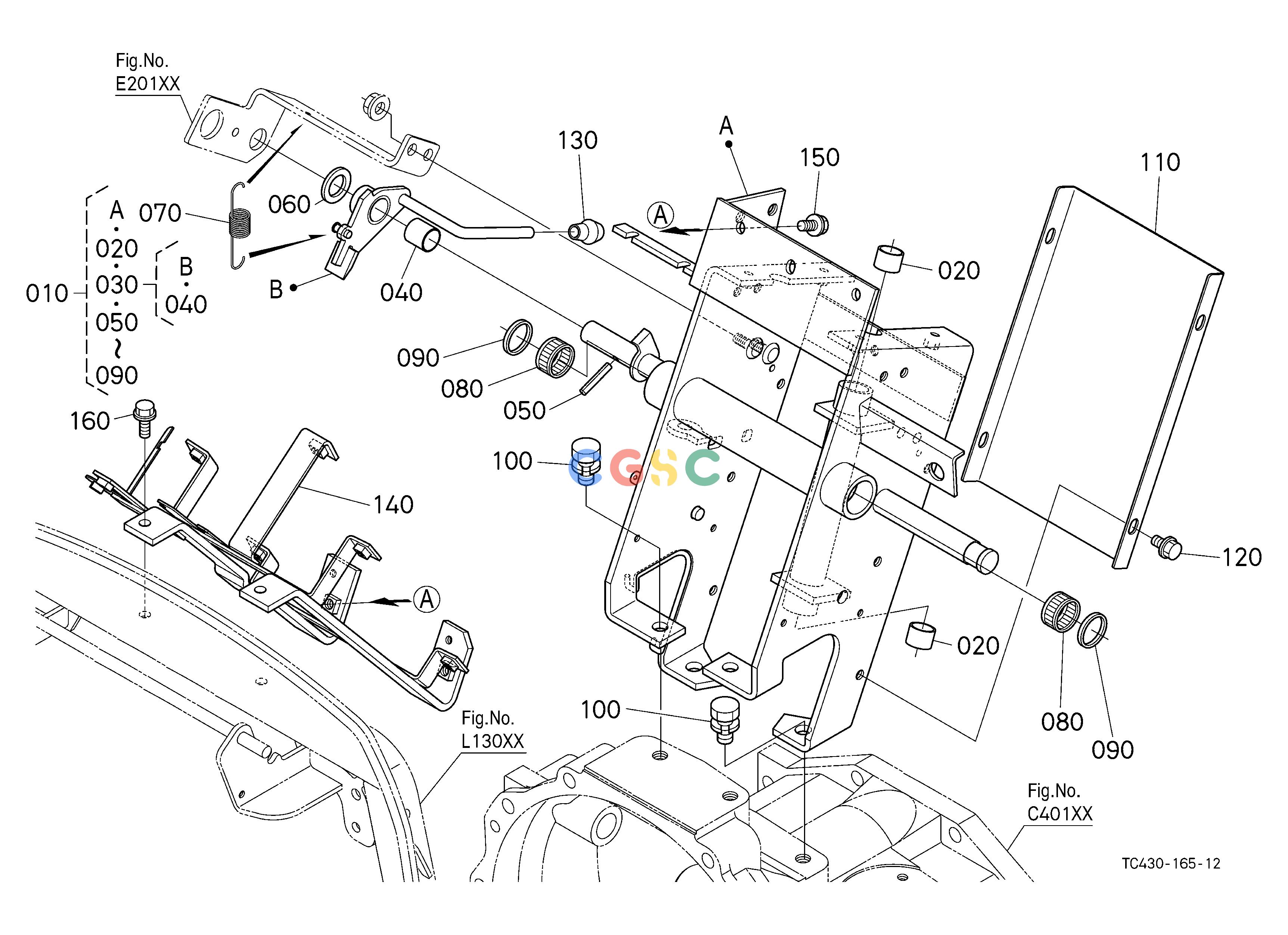 久保田零件查询G11701 STEERING SUPPORT [OLD] ## S.No.<=54605 [NOTE:ORDER BY REF.No.010 and Fig.No.G10100 REF.No.150 NEW PARTS.] STEERINGEPC Kubota online