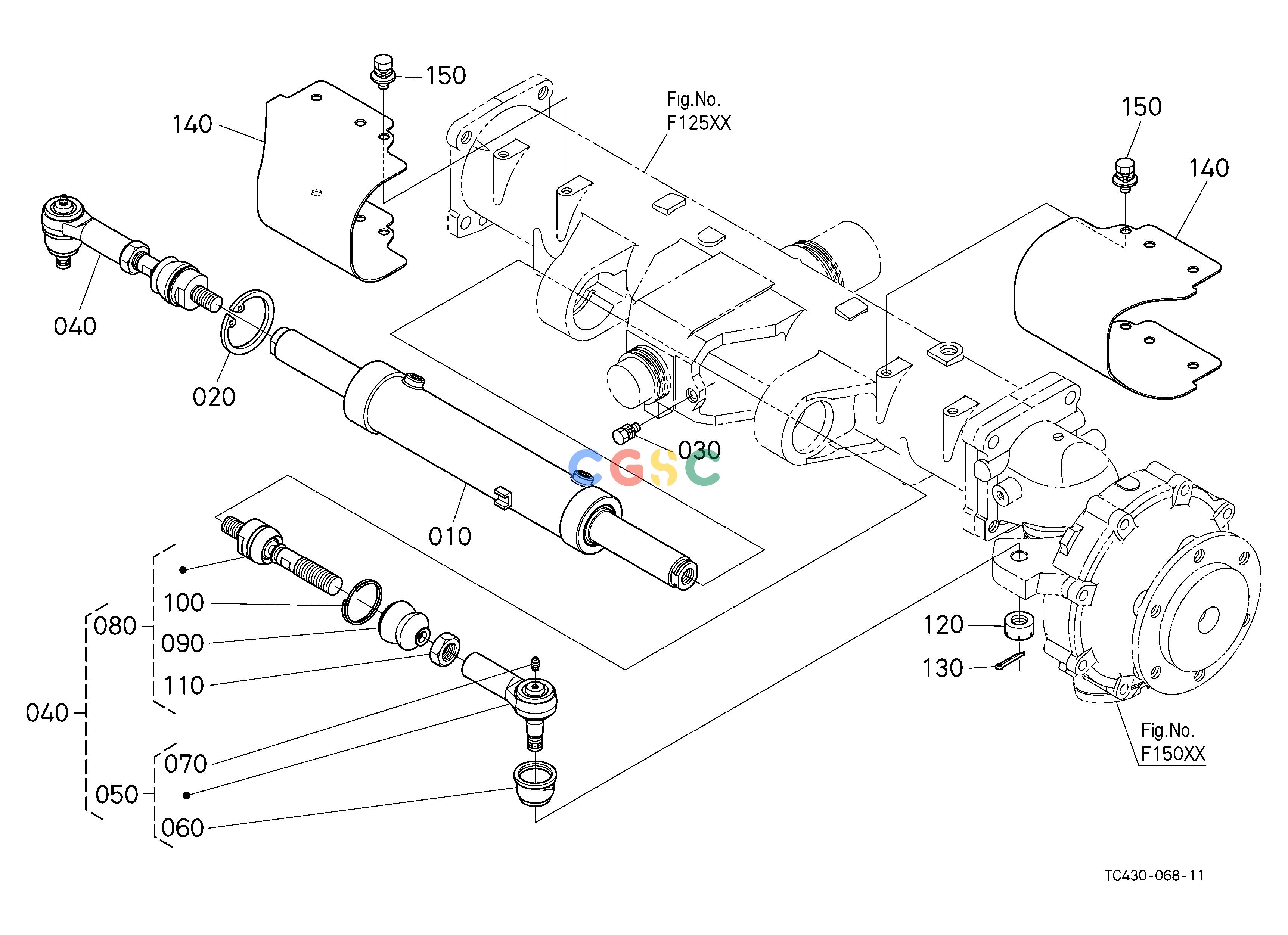 久保田零件查询G18003 TIE ROD/STEERING CYLINDER STEERINGEPC Kubota online