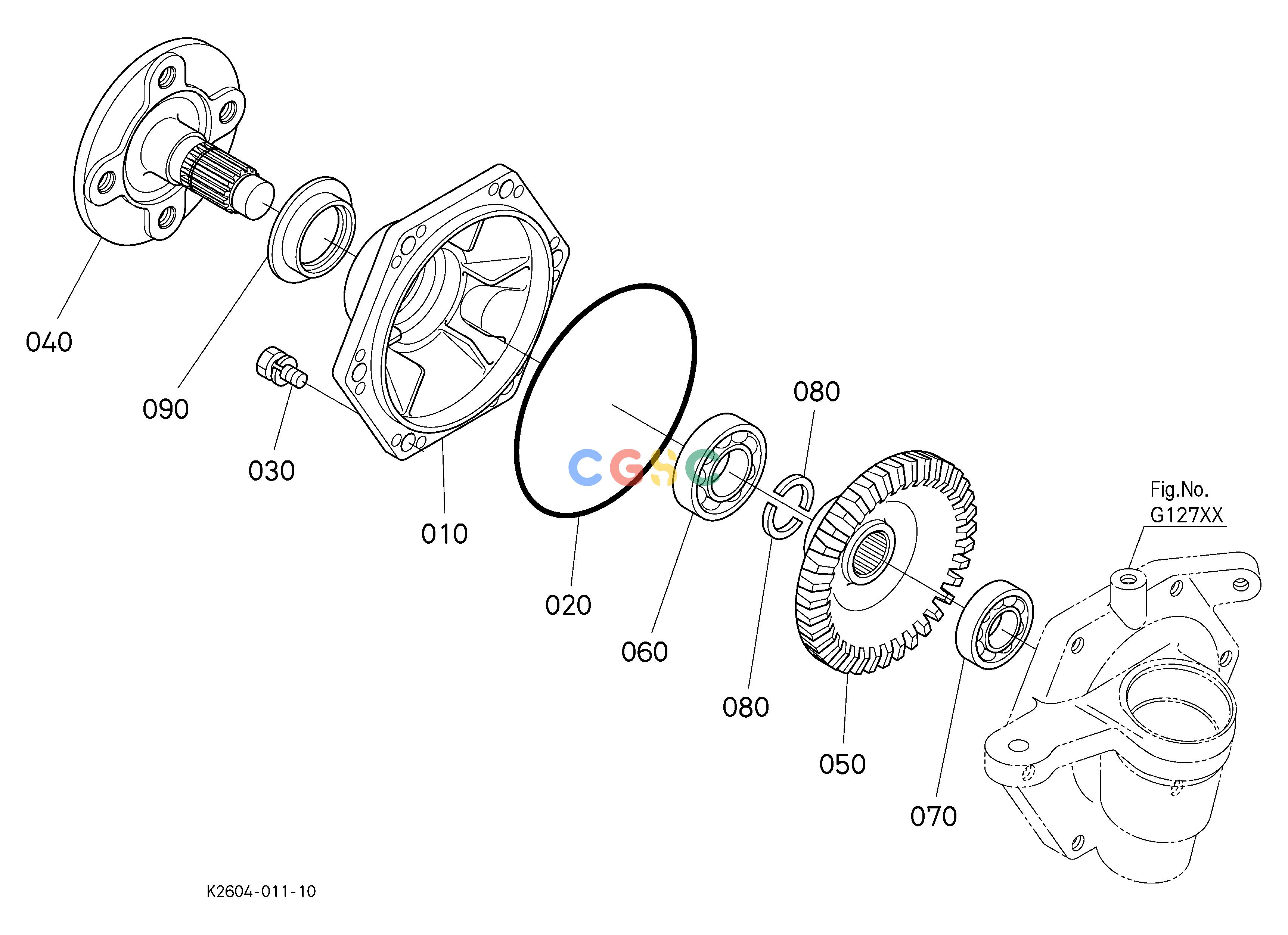 久保田零件查询G13201 FRONT AXLE RH FRONT AXLEEPC Kubota online