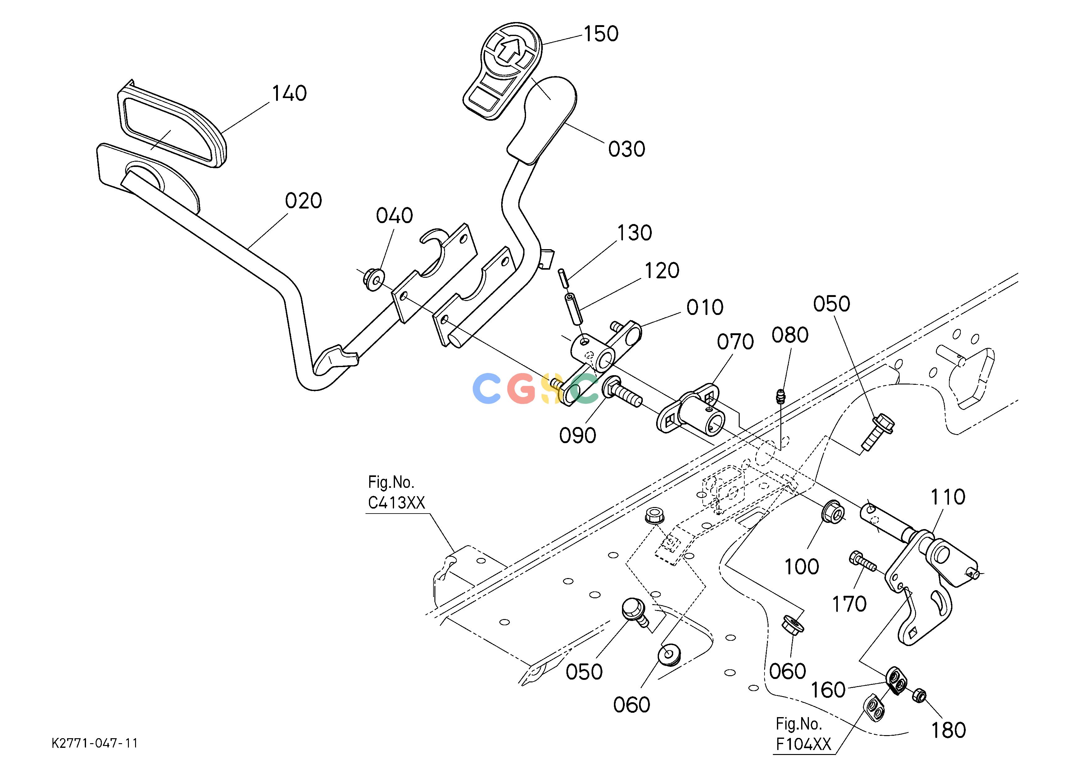 久保田零件查询F02002 SPEED CONTROL PEDAL SPEED CHANGEEPC Kubota online