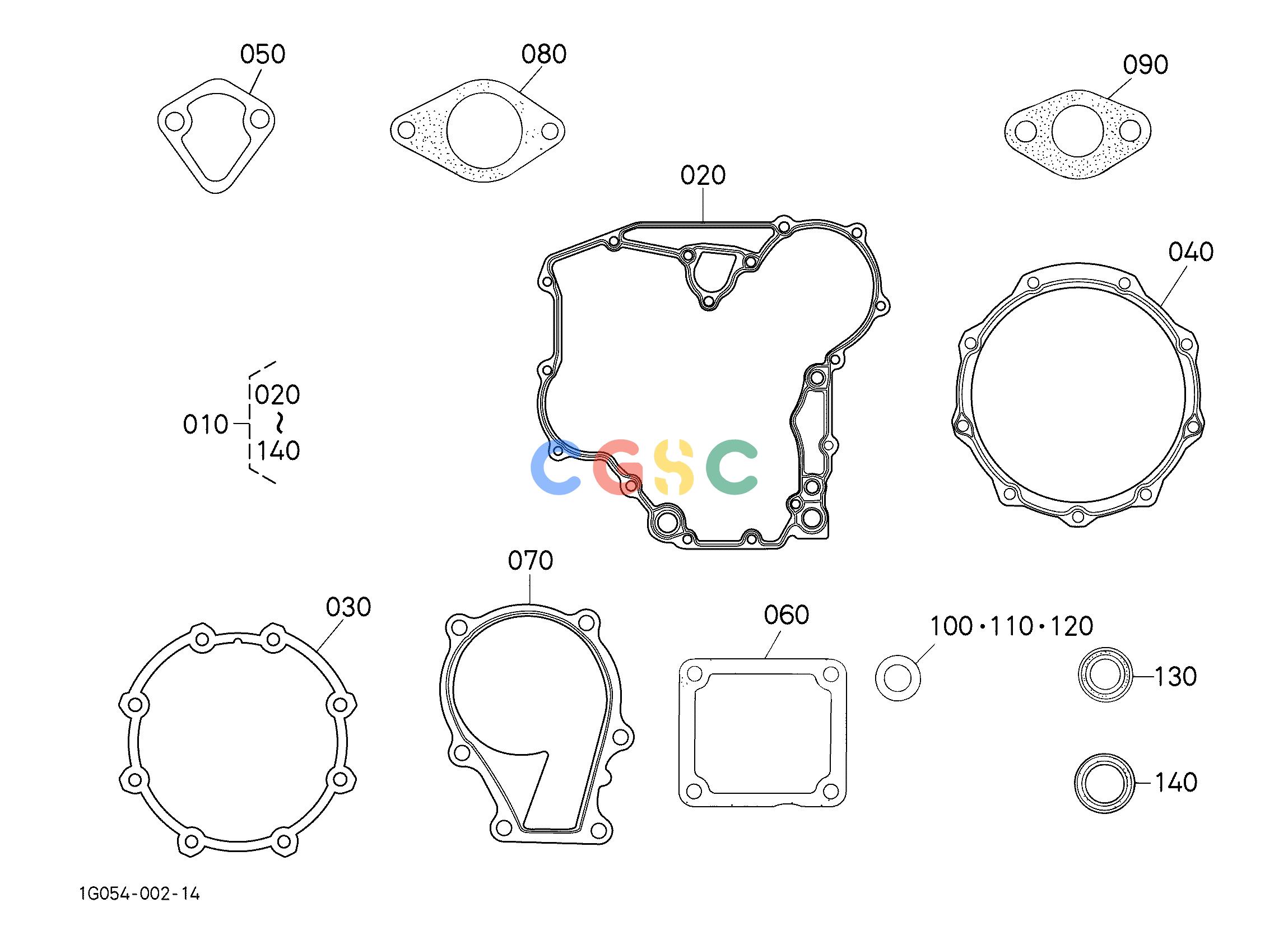 久保田零件查询290100 LOWER GASKET KIT ENGINEEPC Kubota online