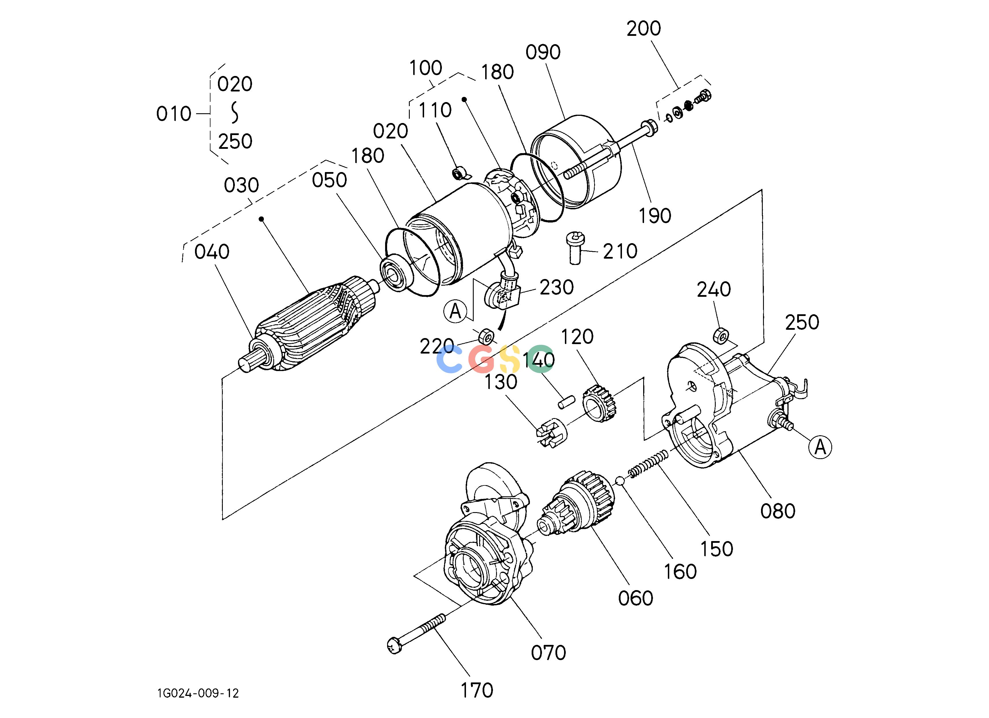 久保田零件查询A53003 STARTER [COMPONENT PARTS] ELECTRICAL SYSTEMEPC Kubota online