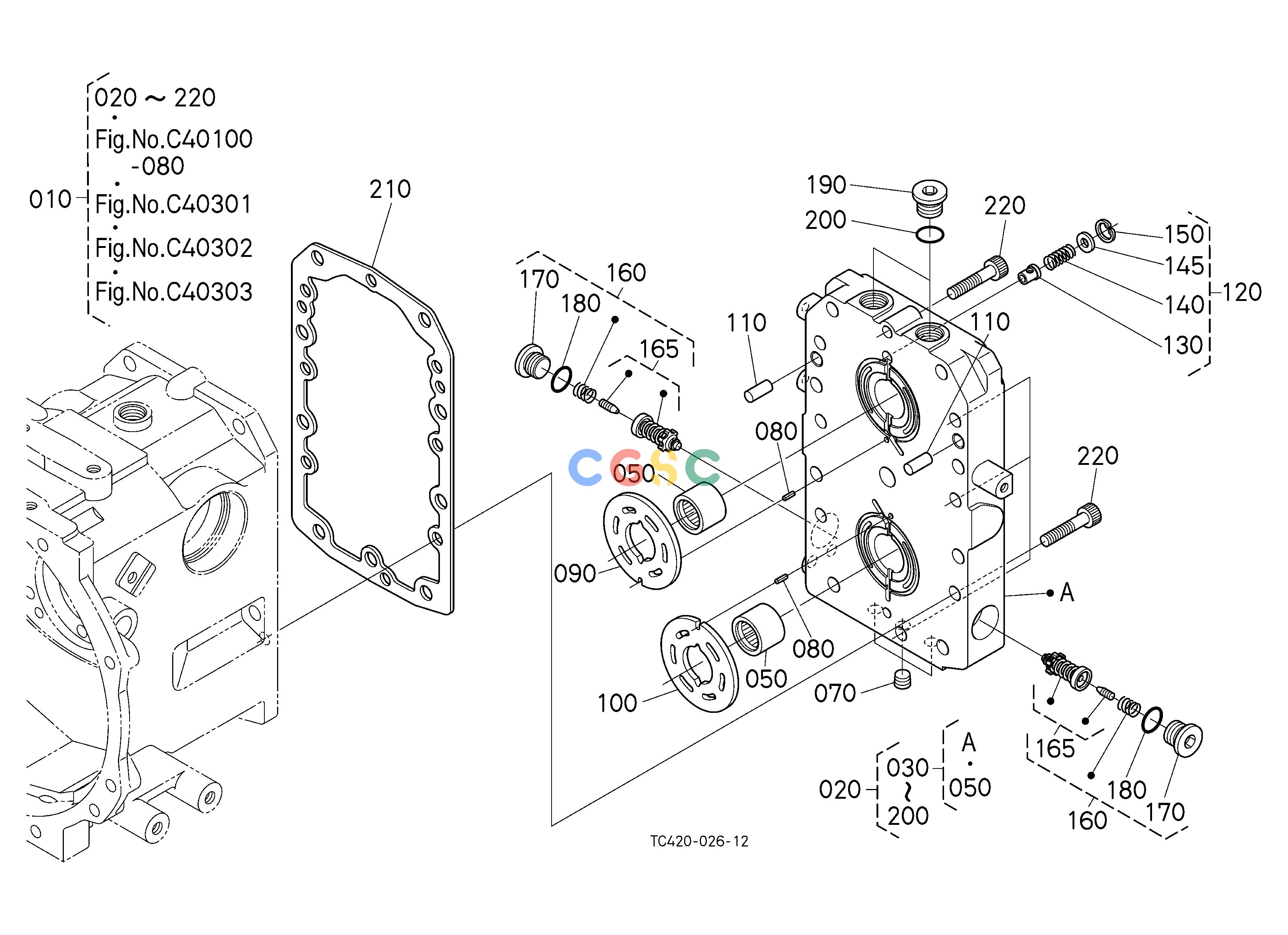 久保田零件查询C40304 HST (VALVE) [COMPONENT PARTS] CLUTCH/TRANSMISSIONEPC Kubota online