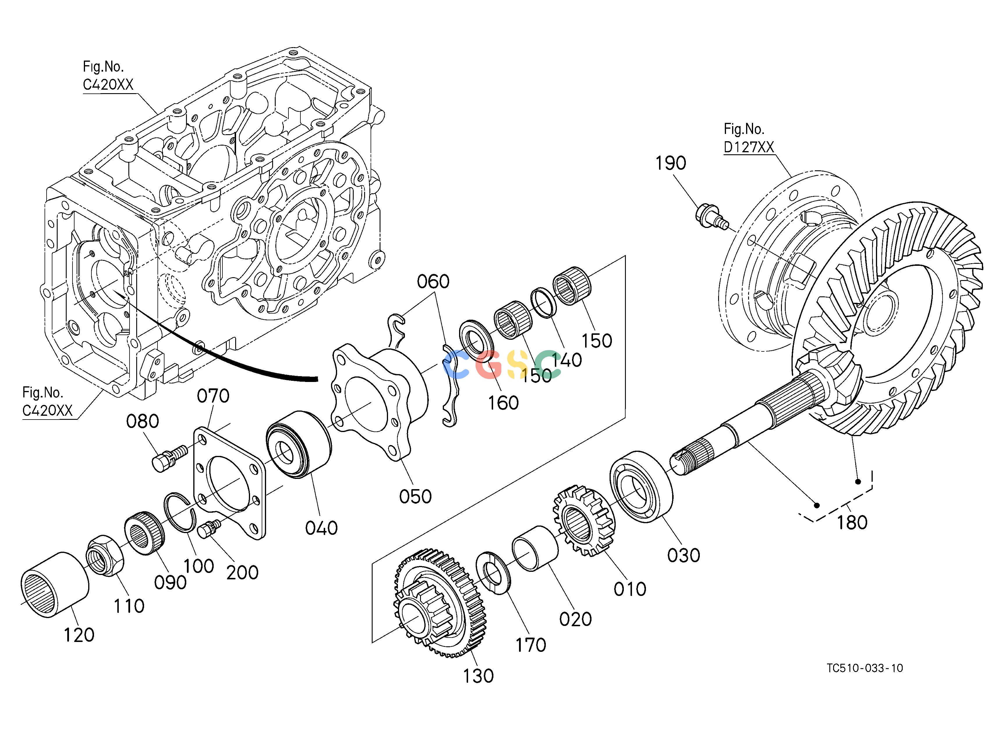 久保田零件查询D12500 SPIRAL BEVEL PINION CLUTCH/TRANSMISSIONEPC Kubota online