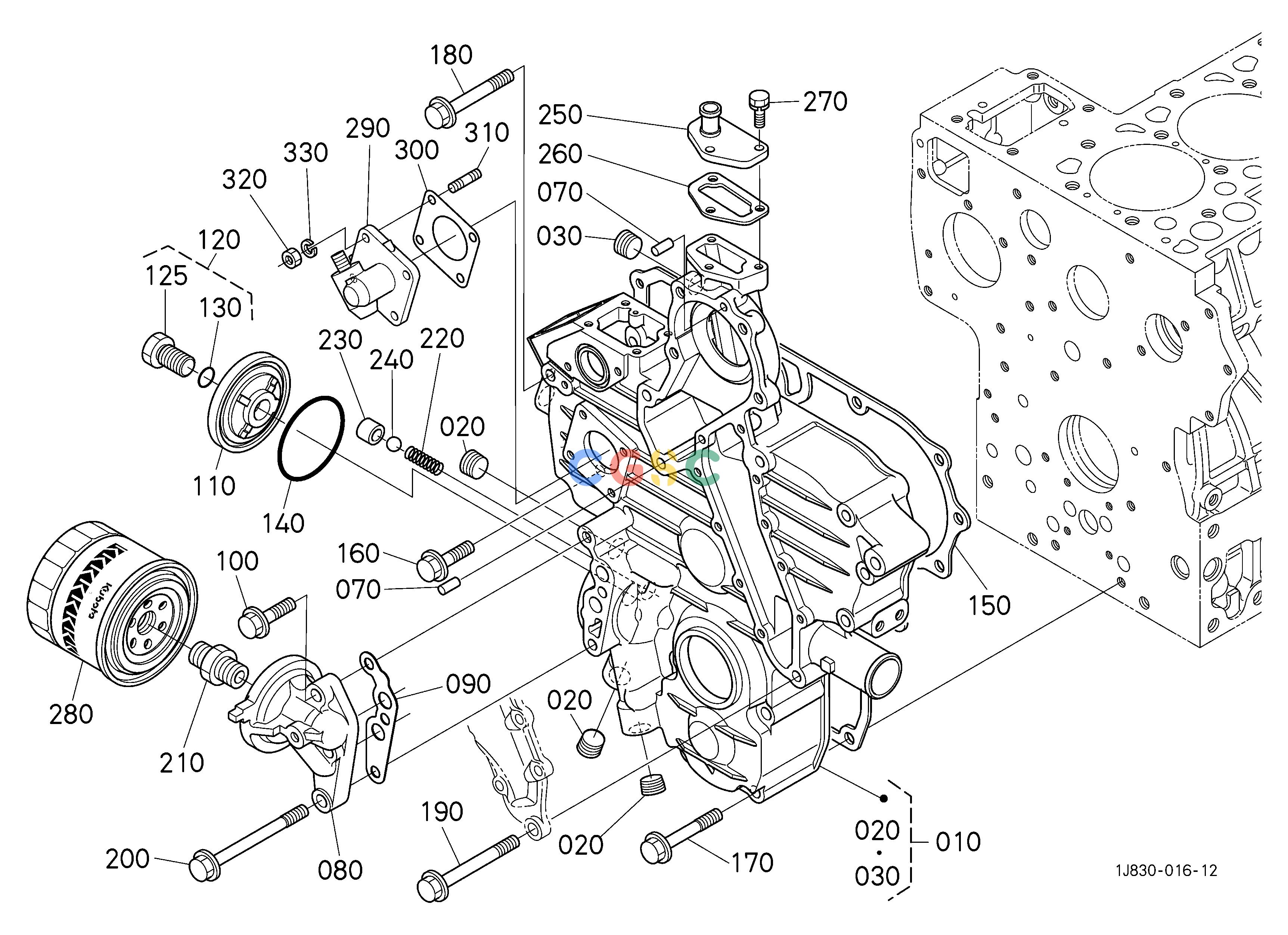 久保田零件查询000401 GEAR CASE ENGINEEPC Kubota online