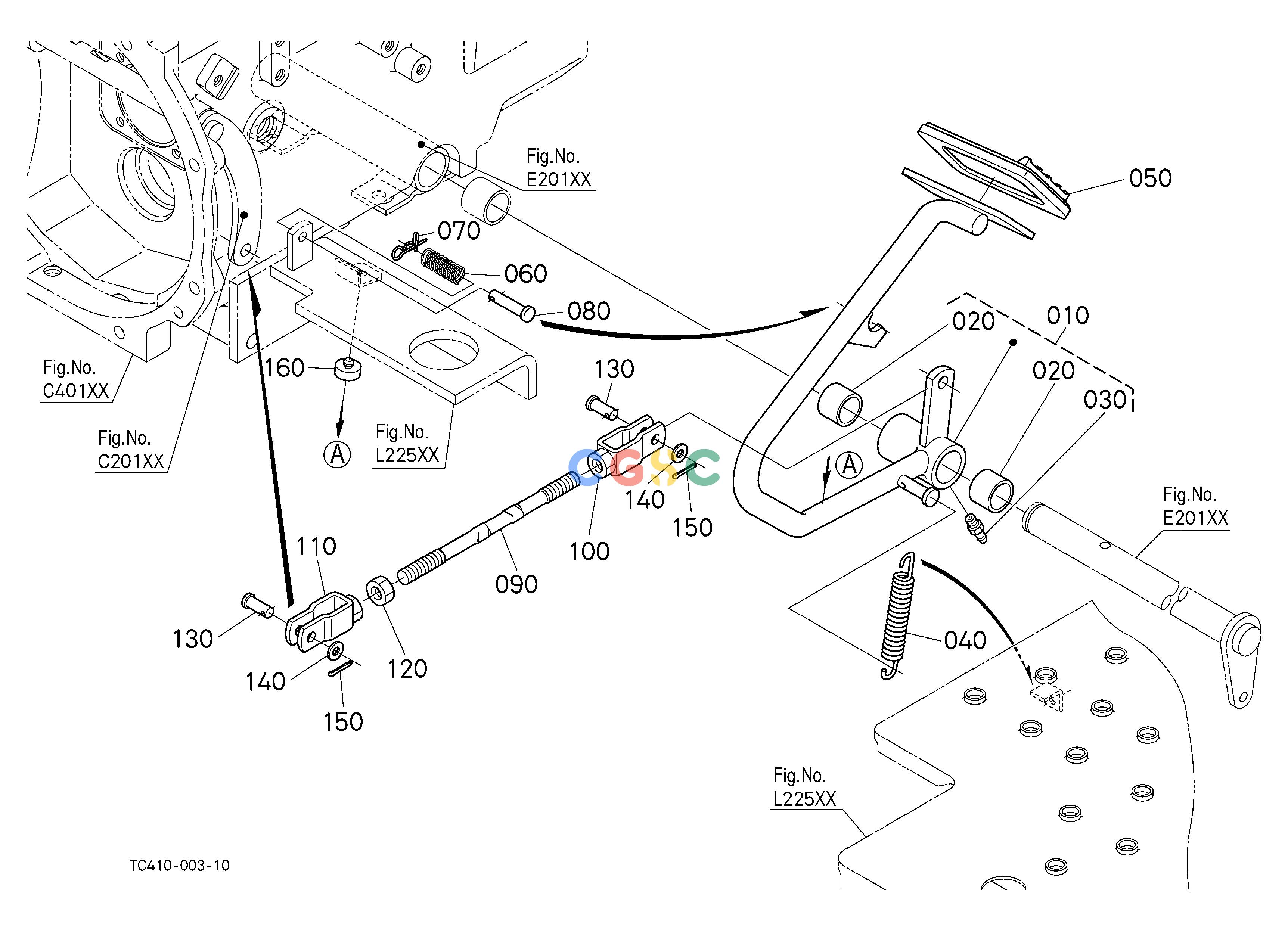 久保田零件查询C30101 CLUTCH PEDAL CLUTCH/TRANSMISSIONEPC Kubota online
