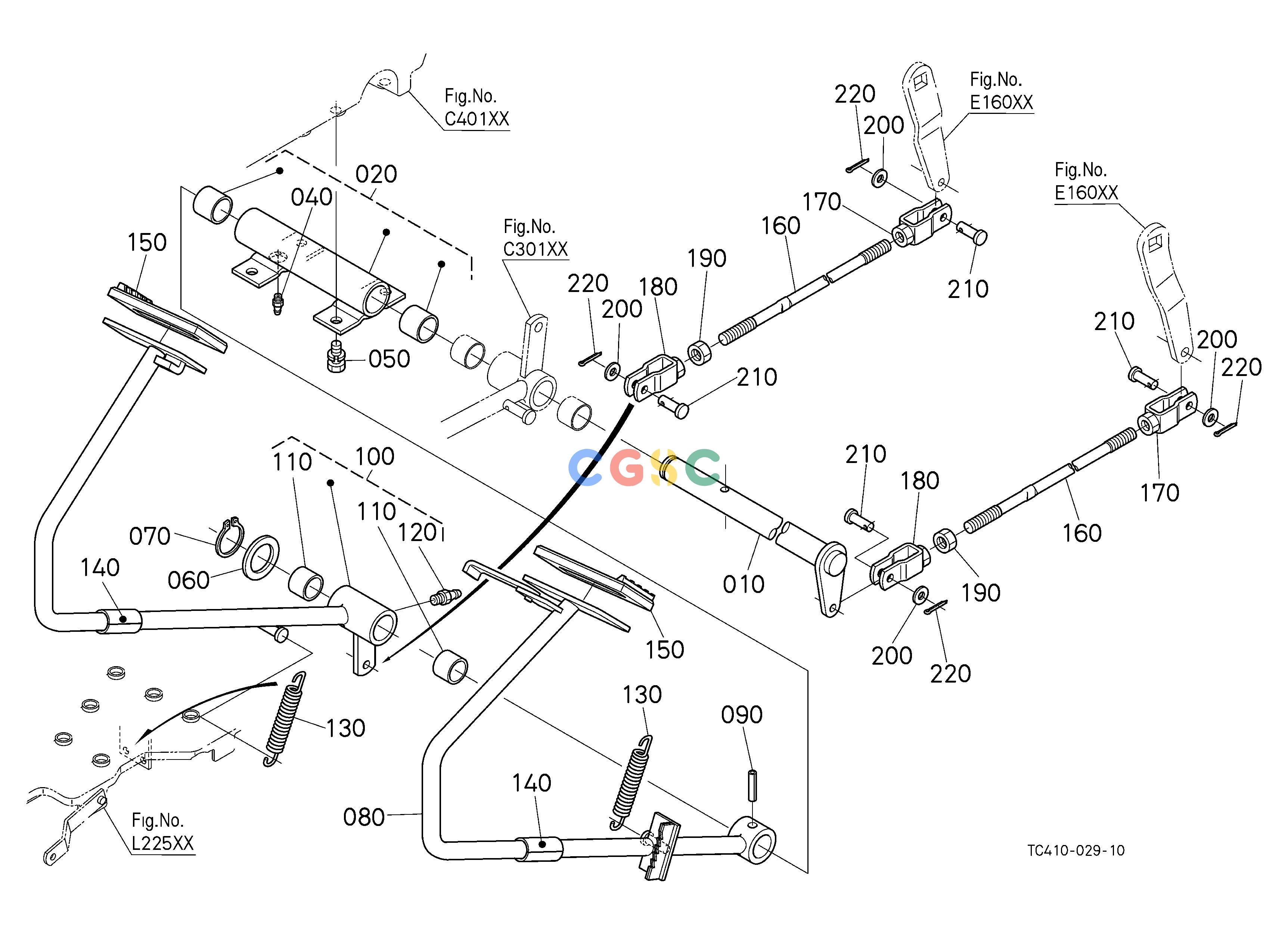 久保田零件查询E20100 BRAKE PEDAL REAR AXLE/BRAKEEPC Kubota online