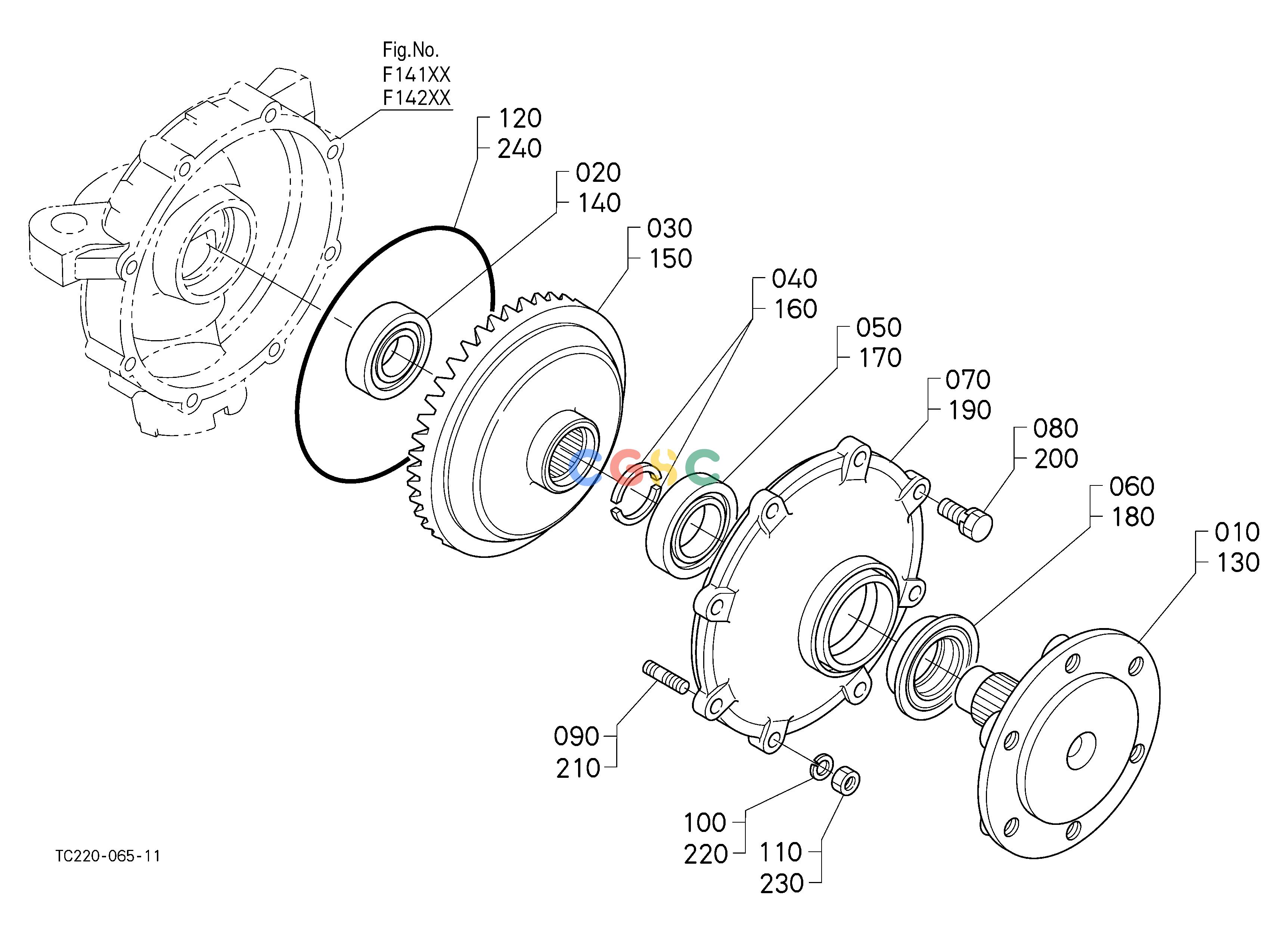 久保田零件查询F15000 FRONT AXLE FRONT AXLE/CHASSISEPC Kubota online