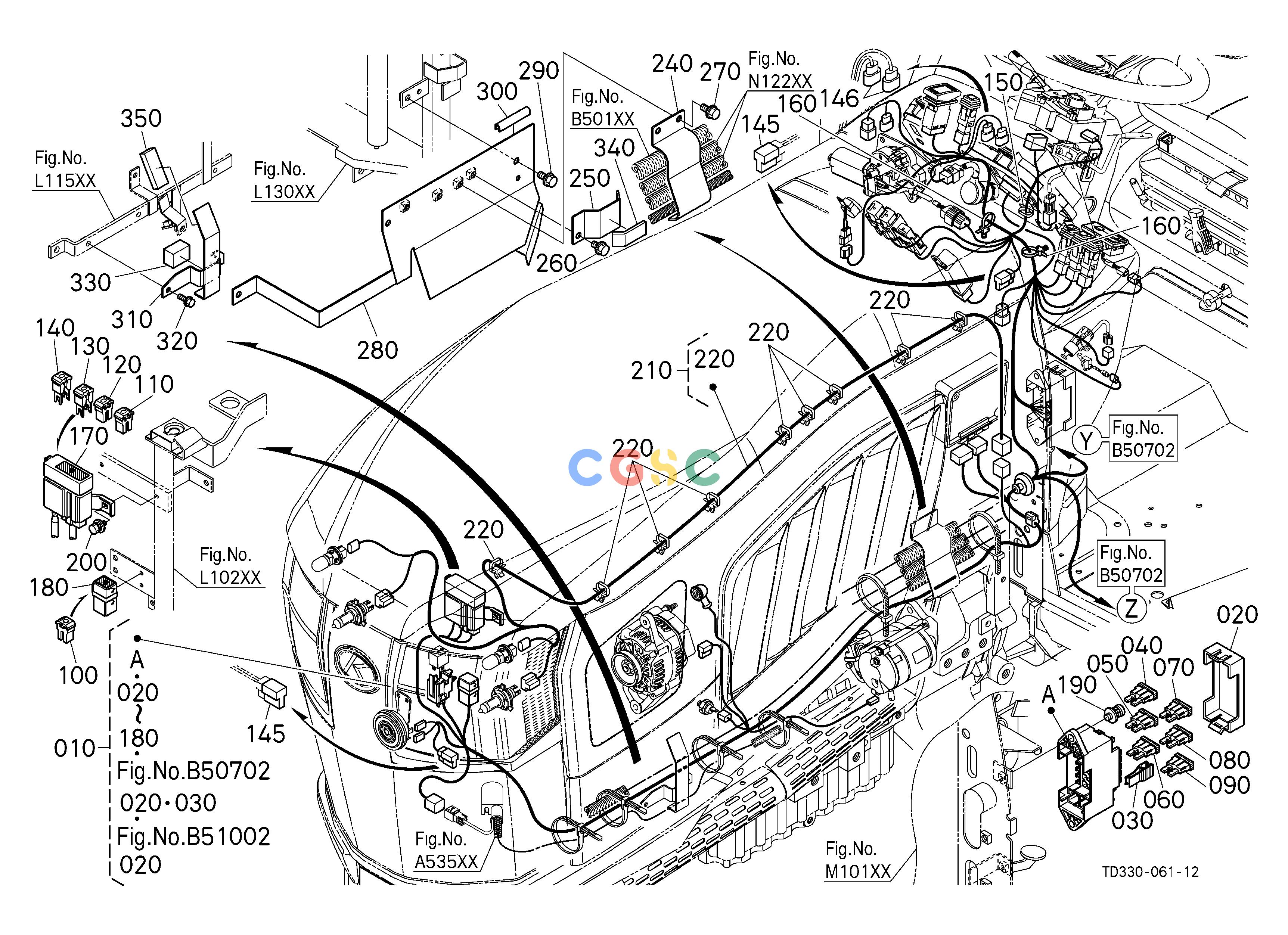久保田零件查询B50302 ELECTRICAL WIRING (FRONT) [CA] [OLD] ## S.No.<=31361 S.No.;<=31361 ELECTRICAL SYSTEMEPC Kubota online