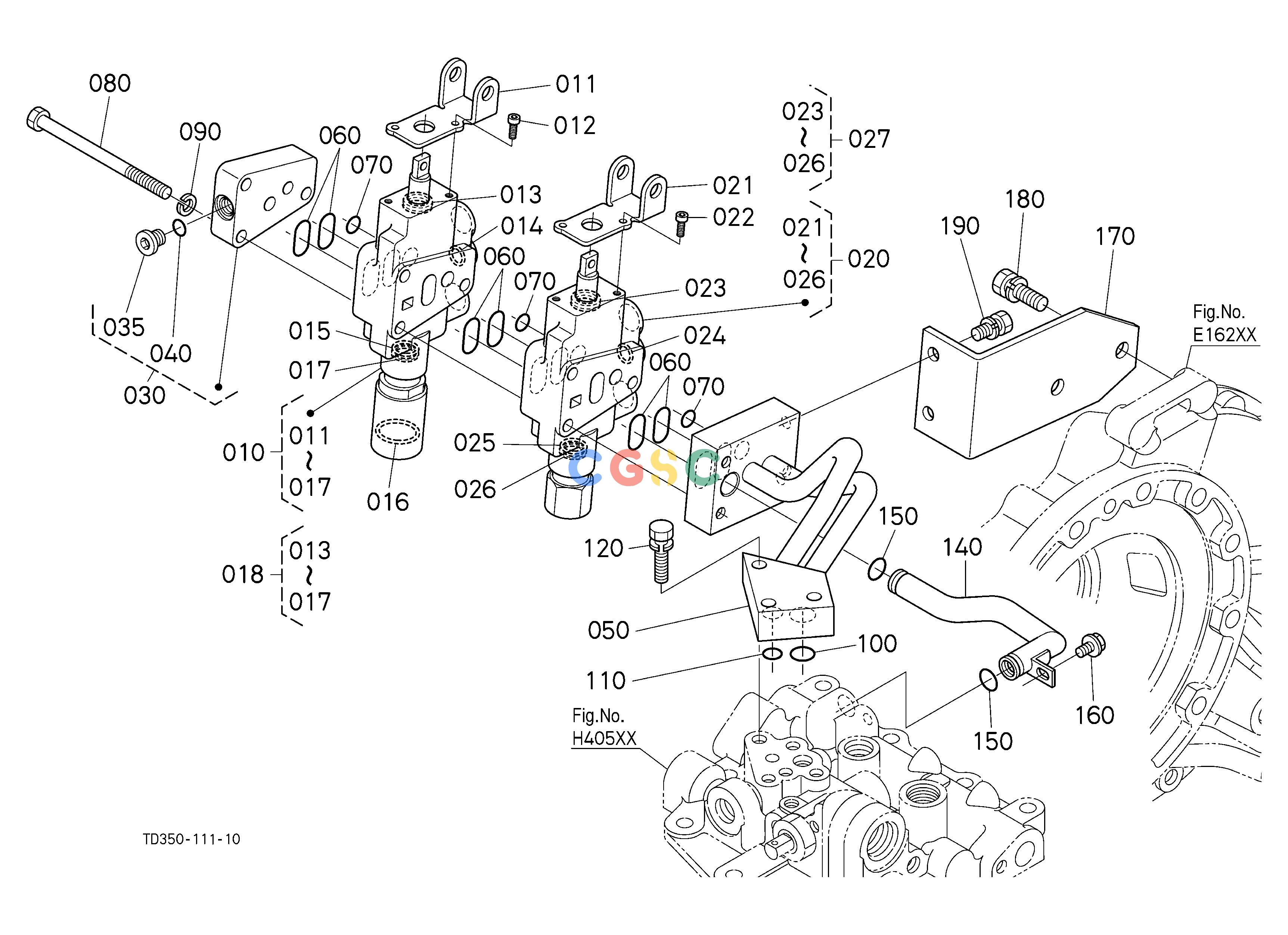 久保田零件查询H45400 REMOTE CONTROL VALVE BASE [CA] HYDRAULIC SYSTEMEPC Kubota online