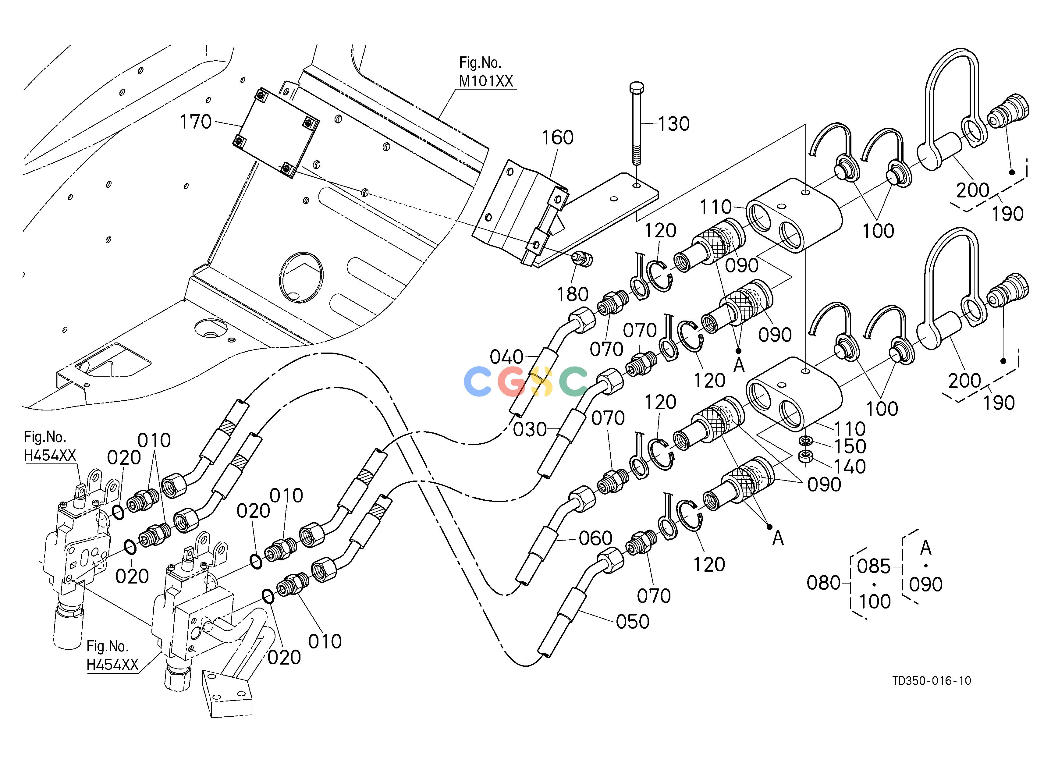 久保田零件查询H45700 REMOTE CONTROL VALVE COUPLER [CA] HYDRAULIC SYSTEMEPC Kubota online