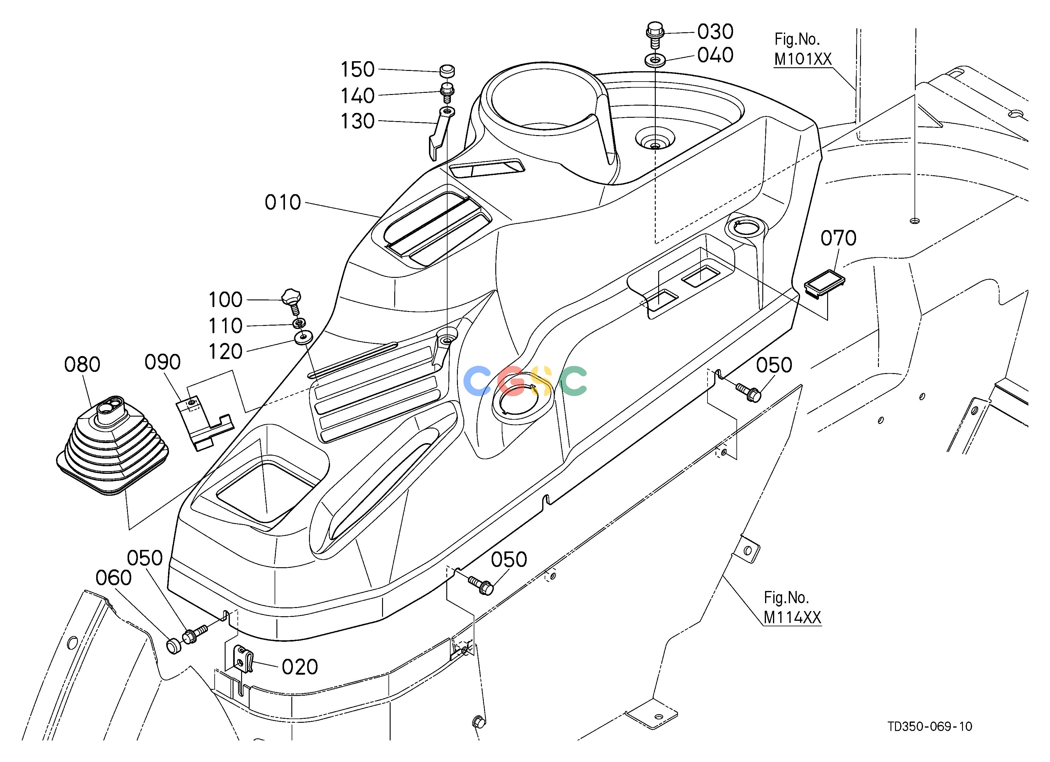 久保田零件查询M11300 HYDRAULIC CONTROL LEVER GUIDE (UPPER) CABEPC Kubota online