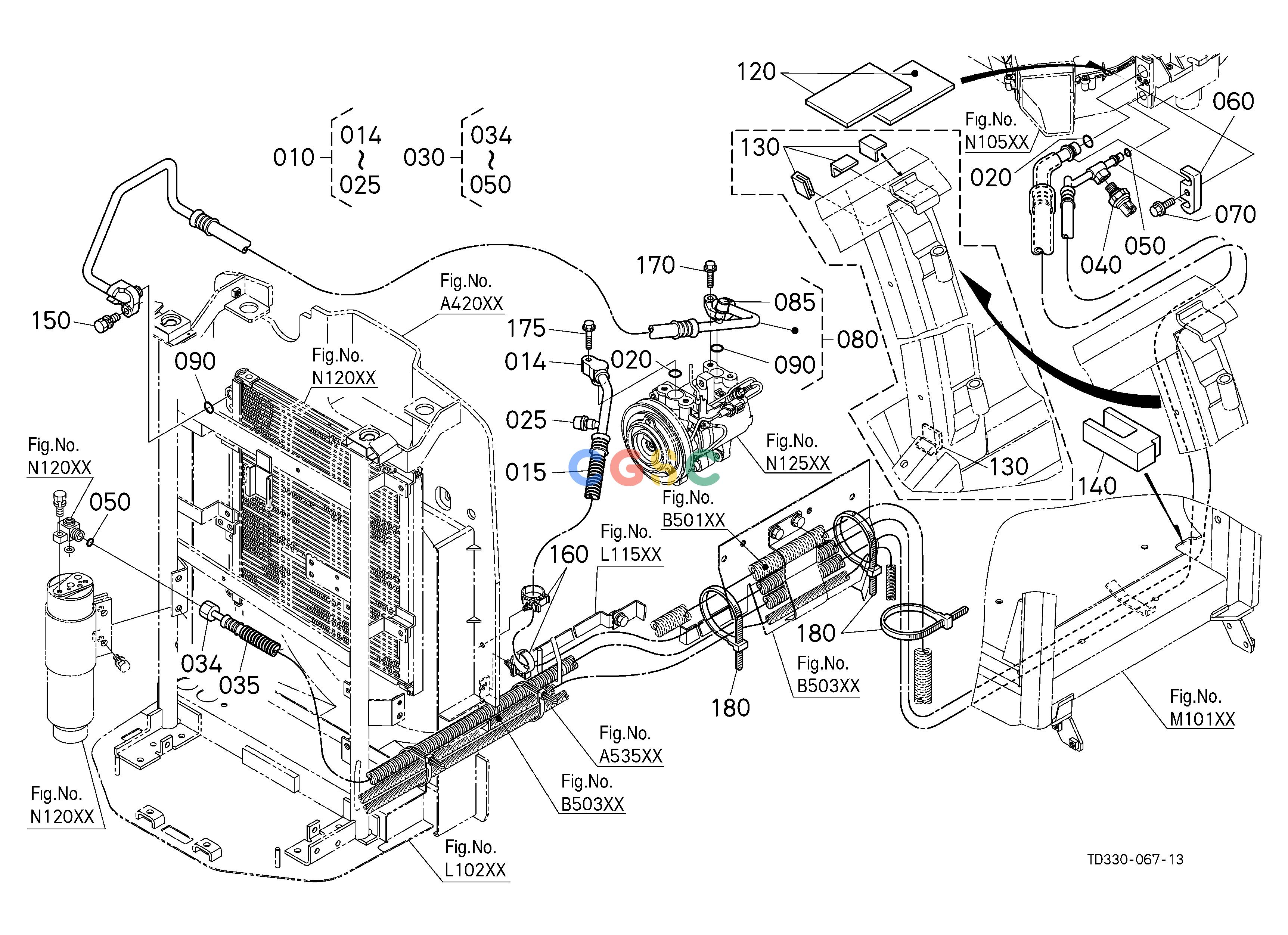 久保田零件查询N12201 AIR CONDITIONER HOSE/CONDENSER HOSE AIR CONDITIONEREPC Kubota online
