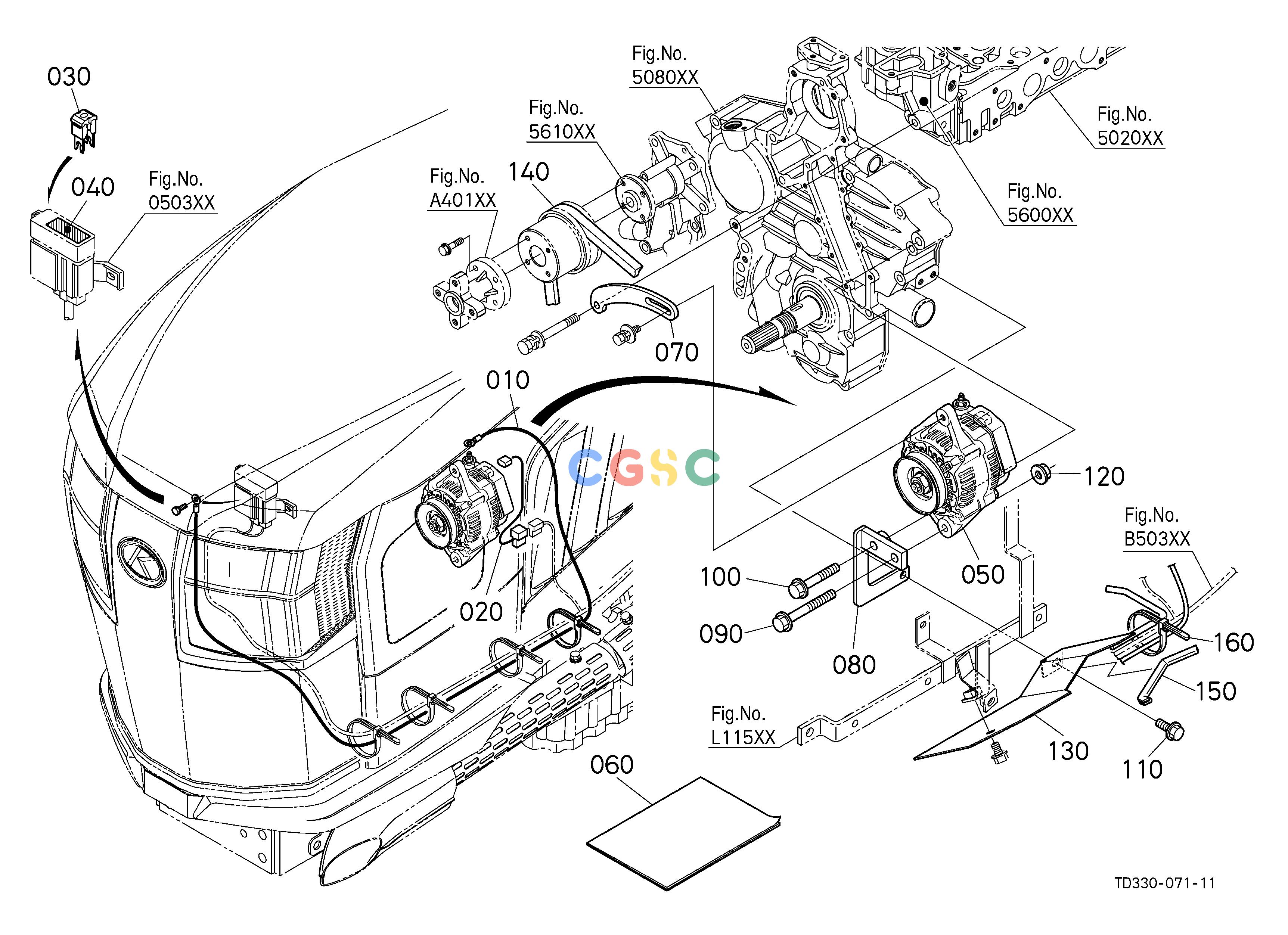 久保田零件查询V12500 ALTERNATOR KIT [OPTION] ## S.No.<=31361 S.No.;<=31361 OPTIONEPC Kubota online