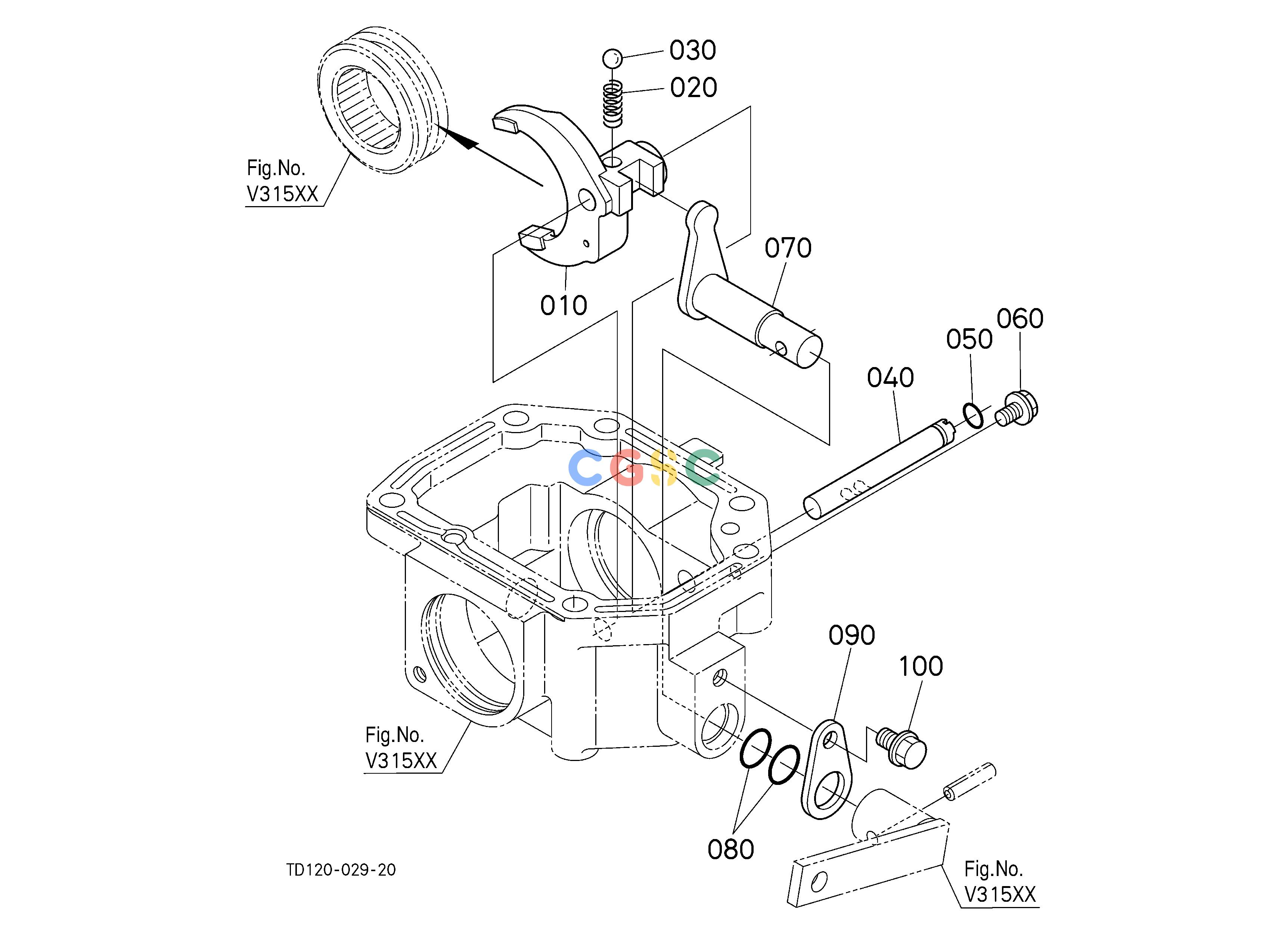 久保田零件查询V31502 MID PTO (SHIFT FORK) (W/G No.L8387) [OPTION] OPTIONEPC Kubota online