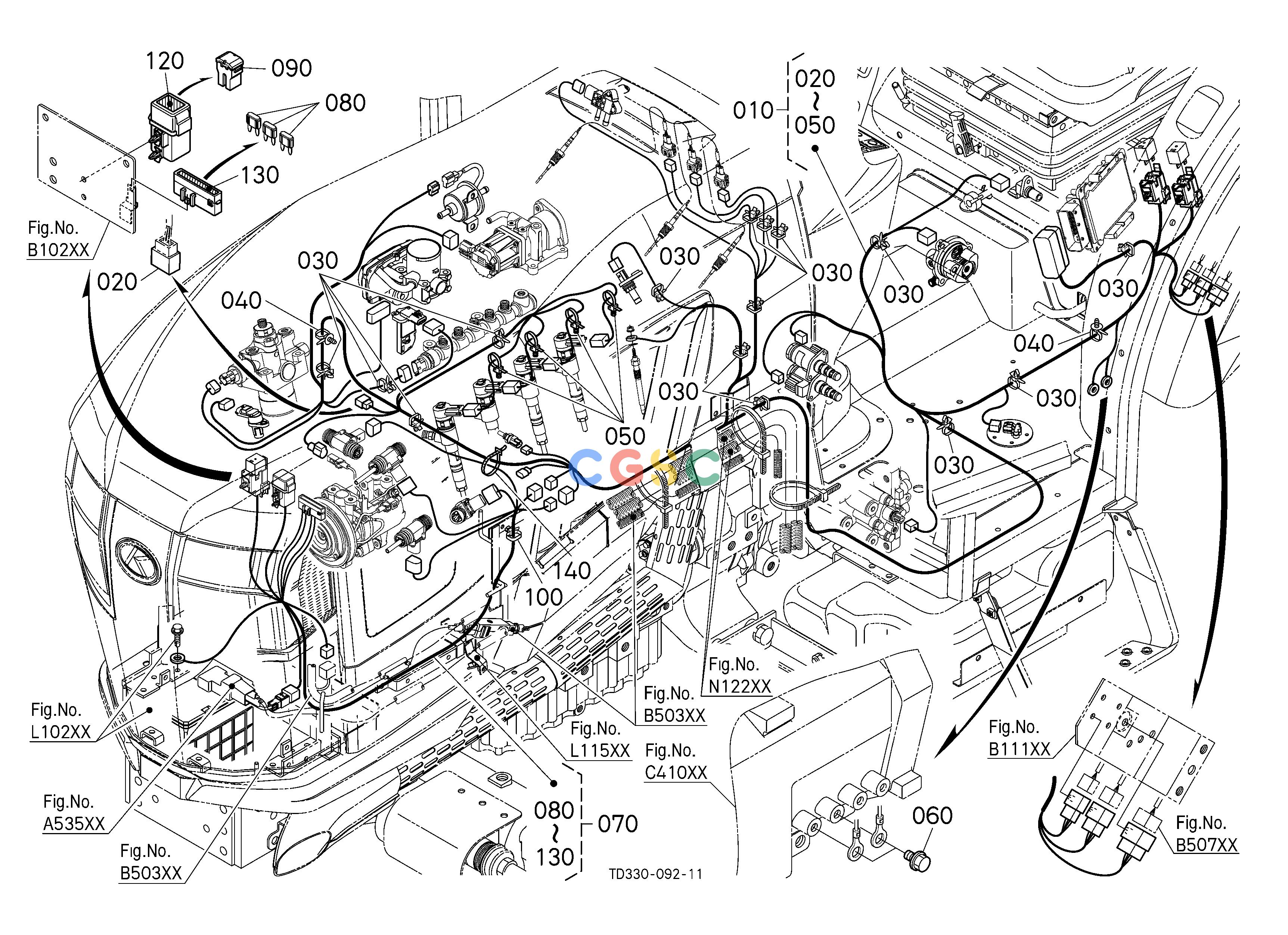 久保田零件查询B50103 ELECTRICAL WIRING (ENGINE) [CA] [OLD] ## S.No.40376 to 41367 S.No.;40376 to 41367 ELECTRICAL SYSTEMEPC Kubota online