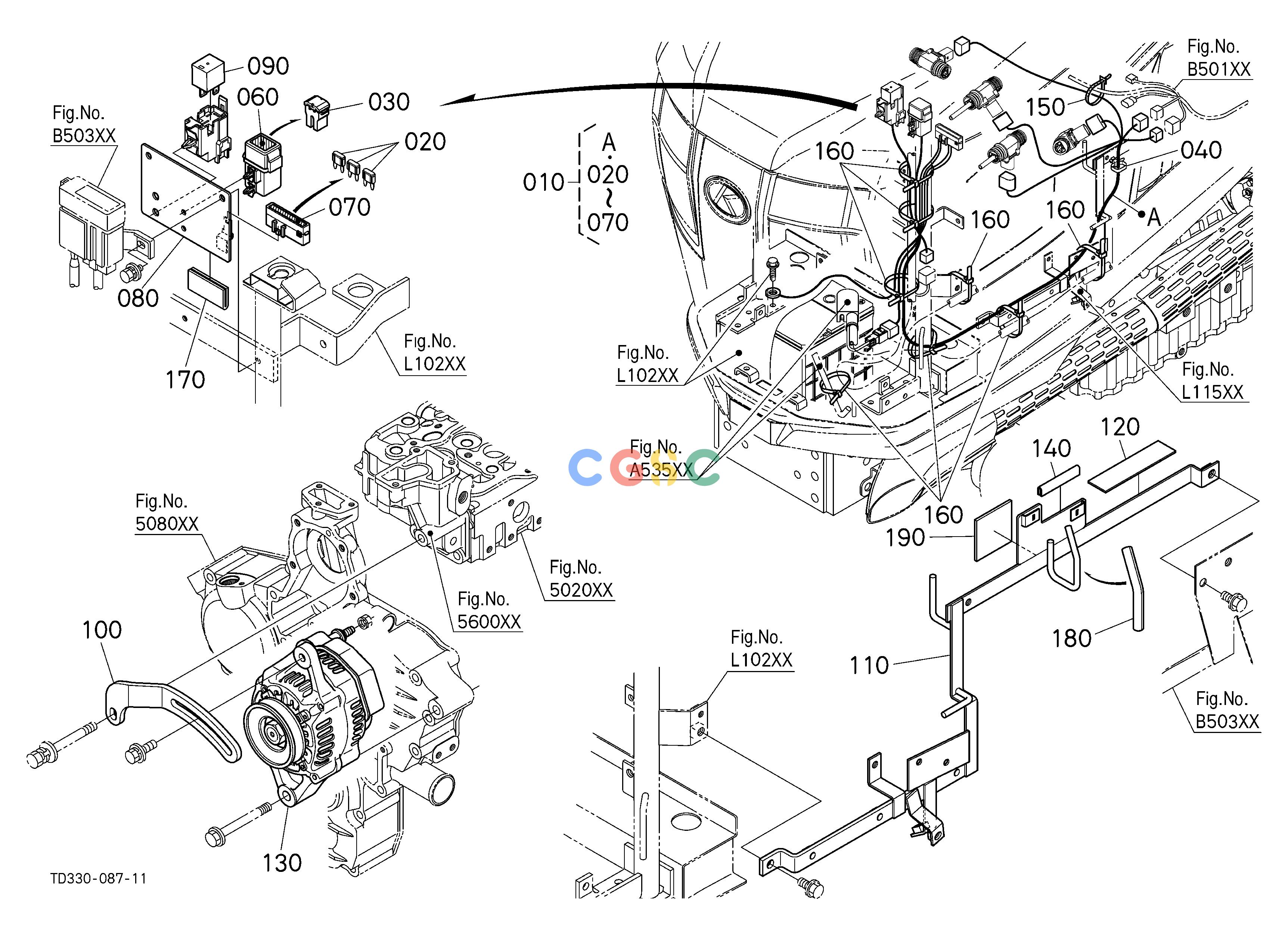 久保田零件查询V09600 HEATER KIT (ALTERNATOR/ELECTRICAL WIRING) [A] [OPTION] OPTIONEPC Kubota online